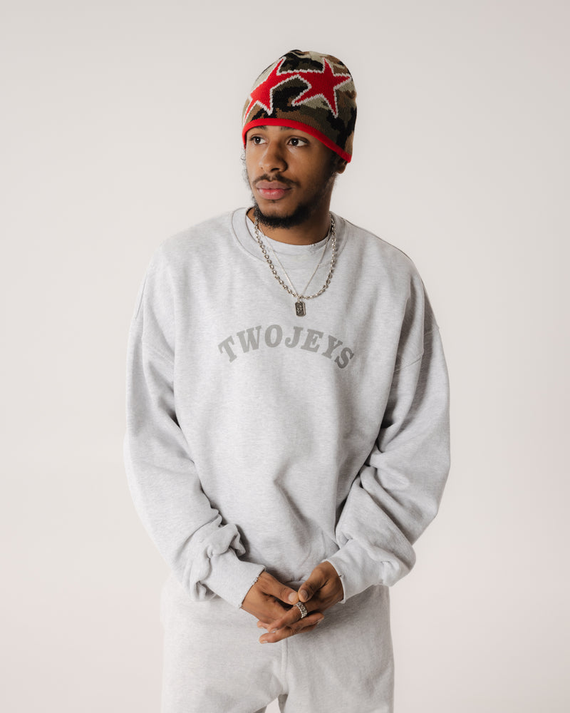 Melange Varsity Crewneck