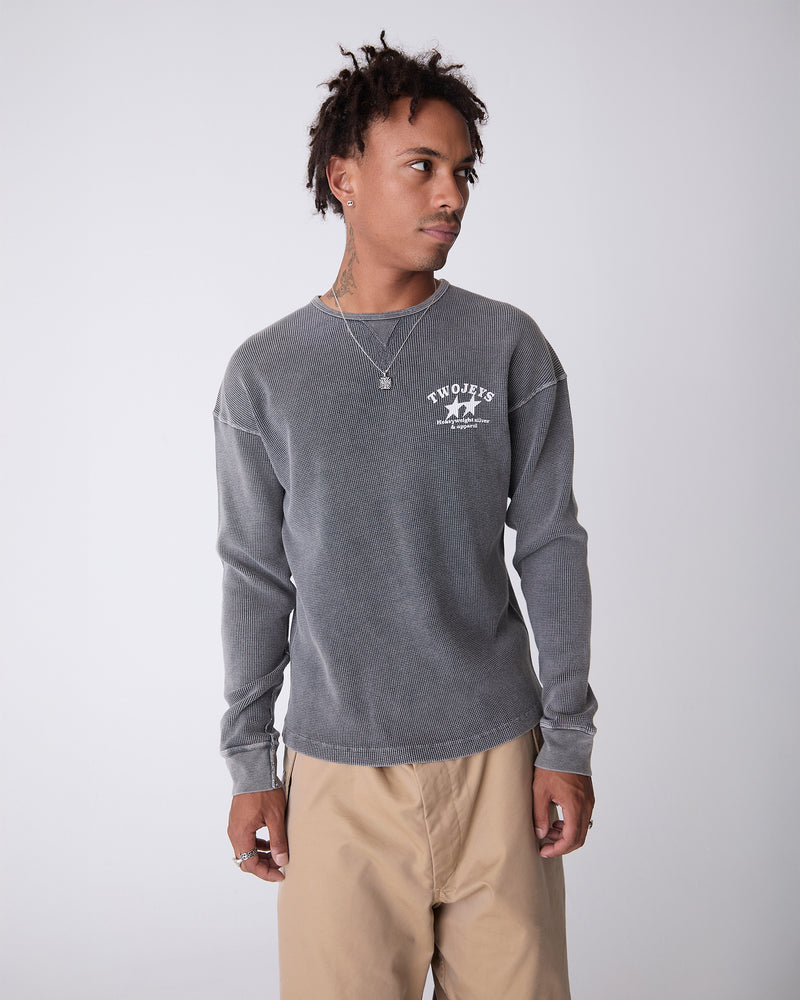 Antracita Basic Waffle Long Sleeve