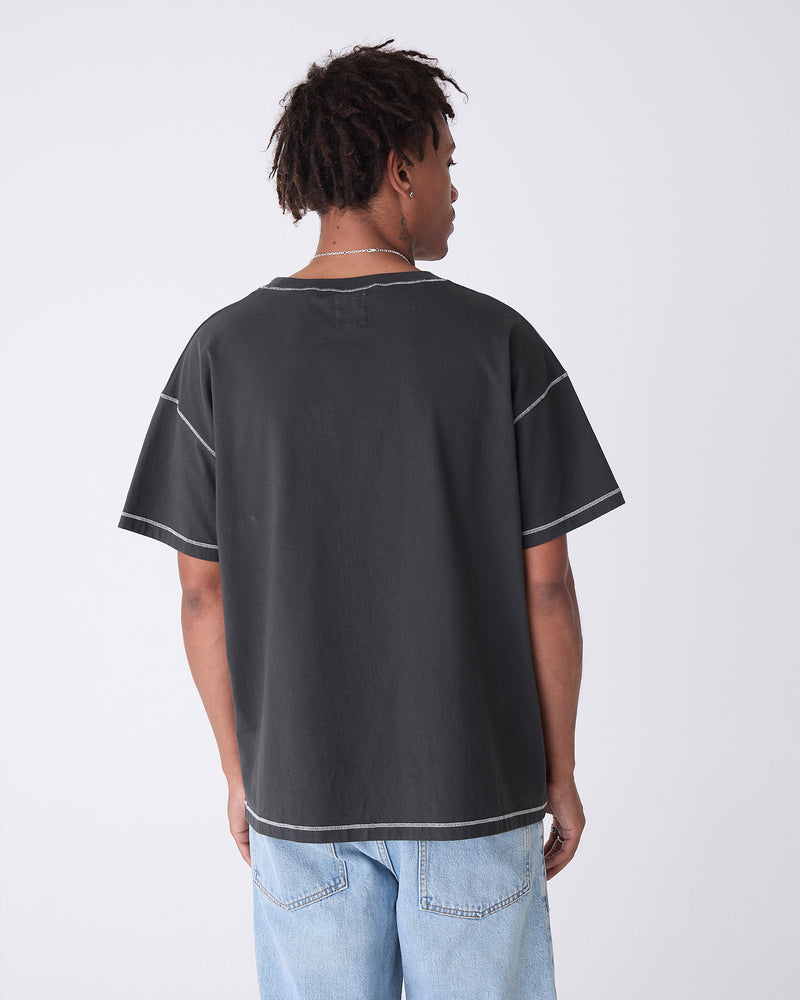 Black Contrast Tee