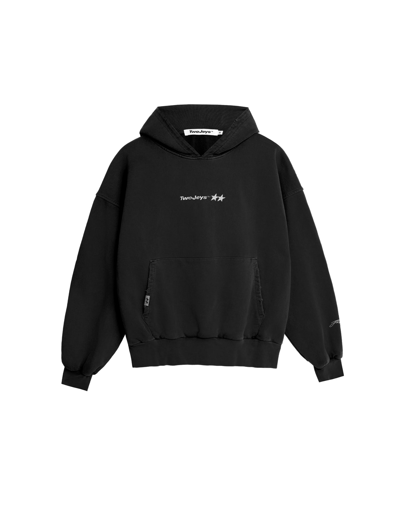 Icon Washed Black Hoodie