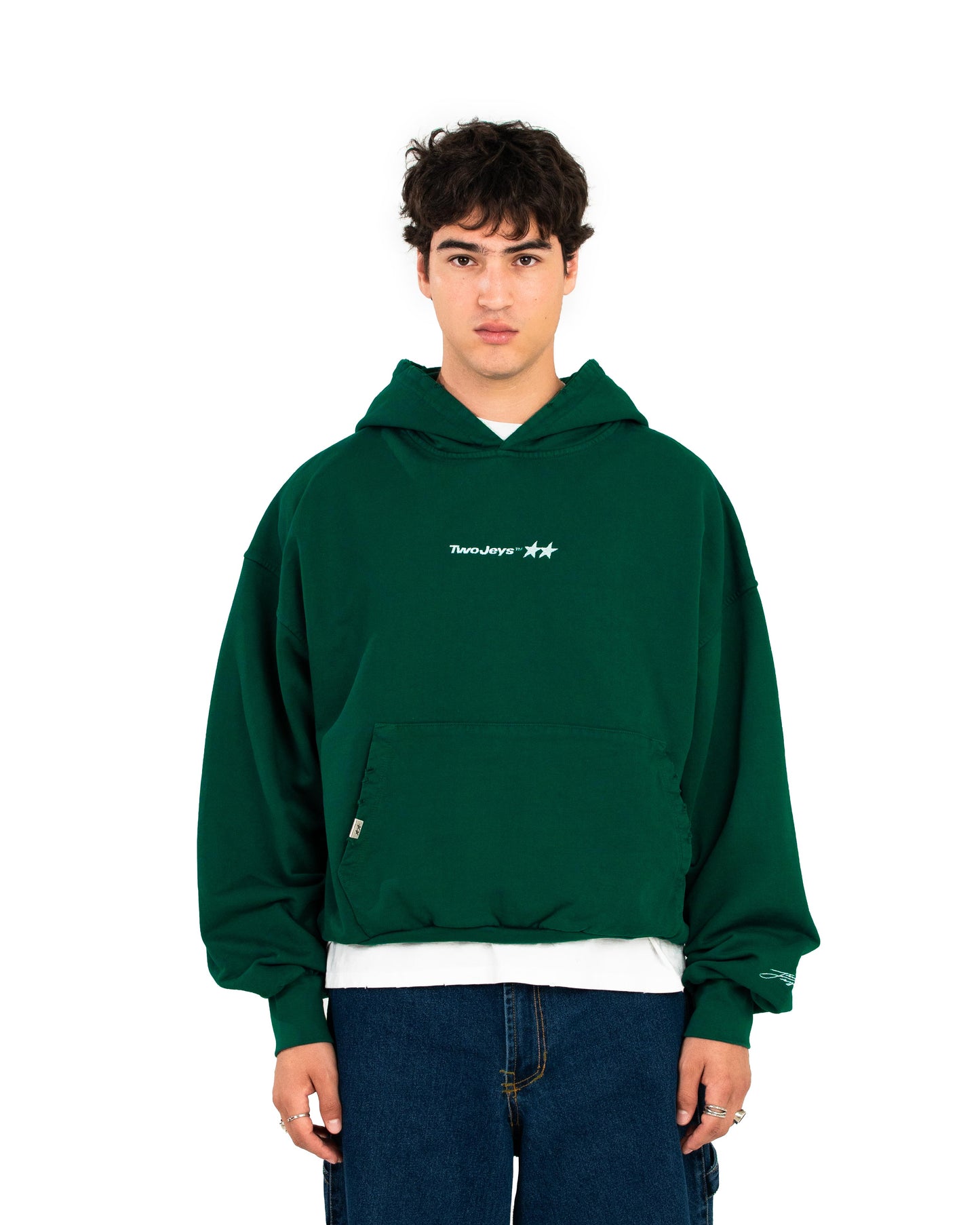 Icon Washed Pine Green Hoodie