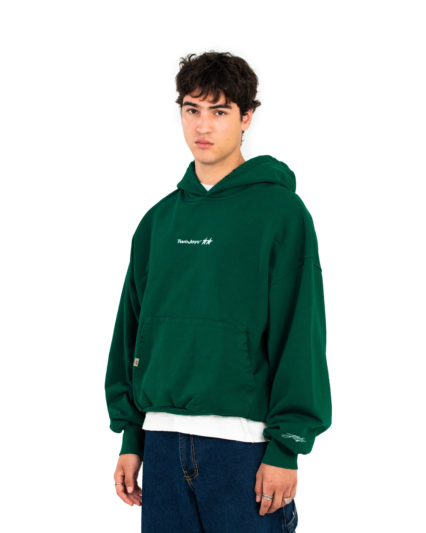 Icon Washed Pine Green Hoodie