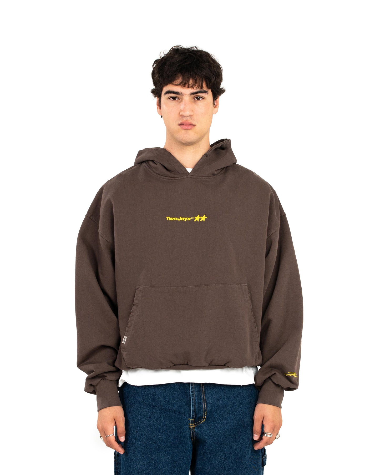 Icon Washed Brown Hoodie