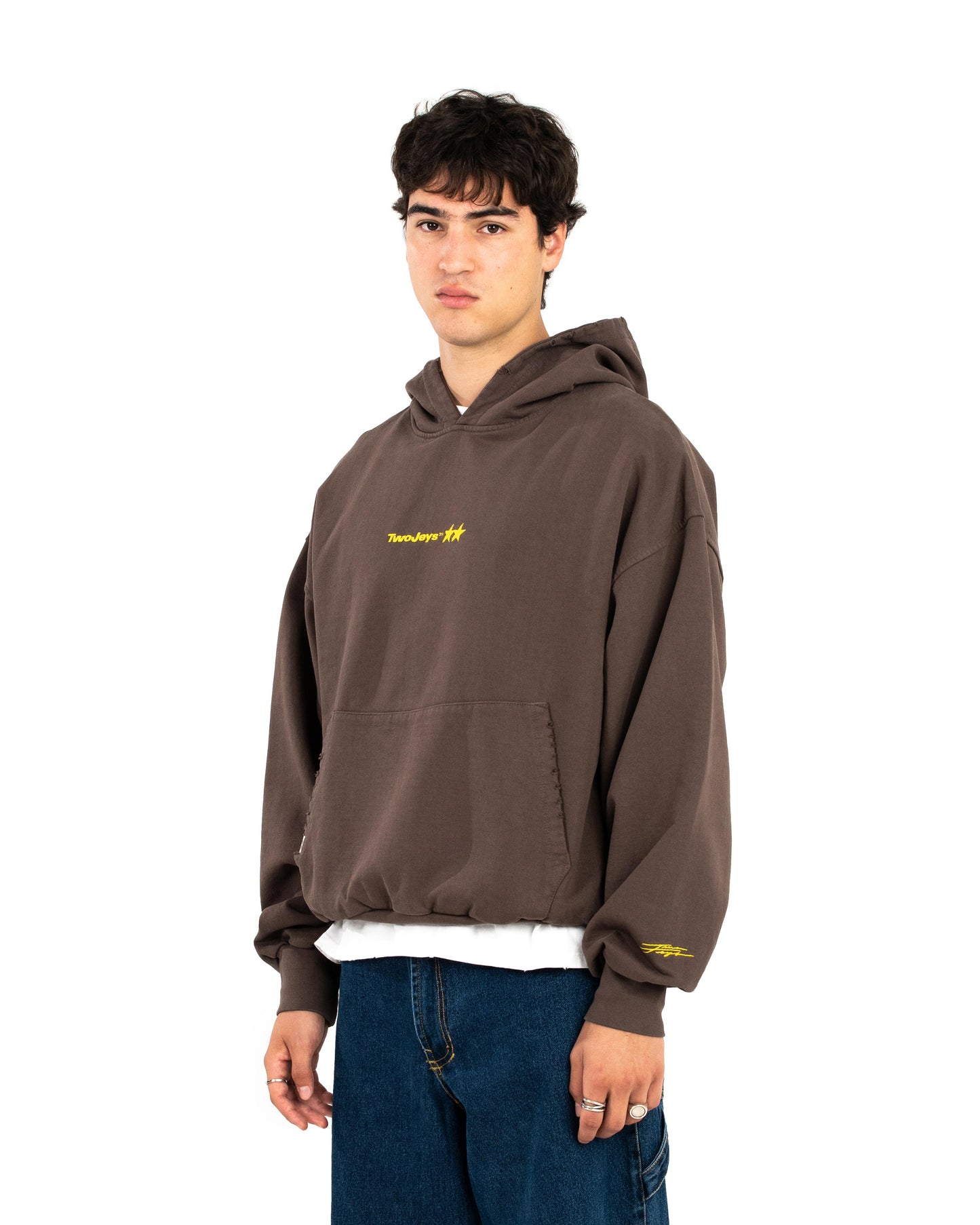 Icon Washed Brown Hoodie