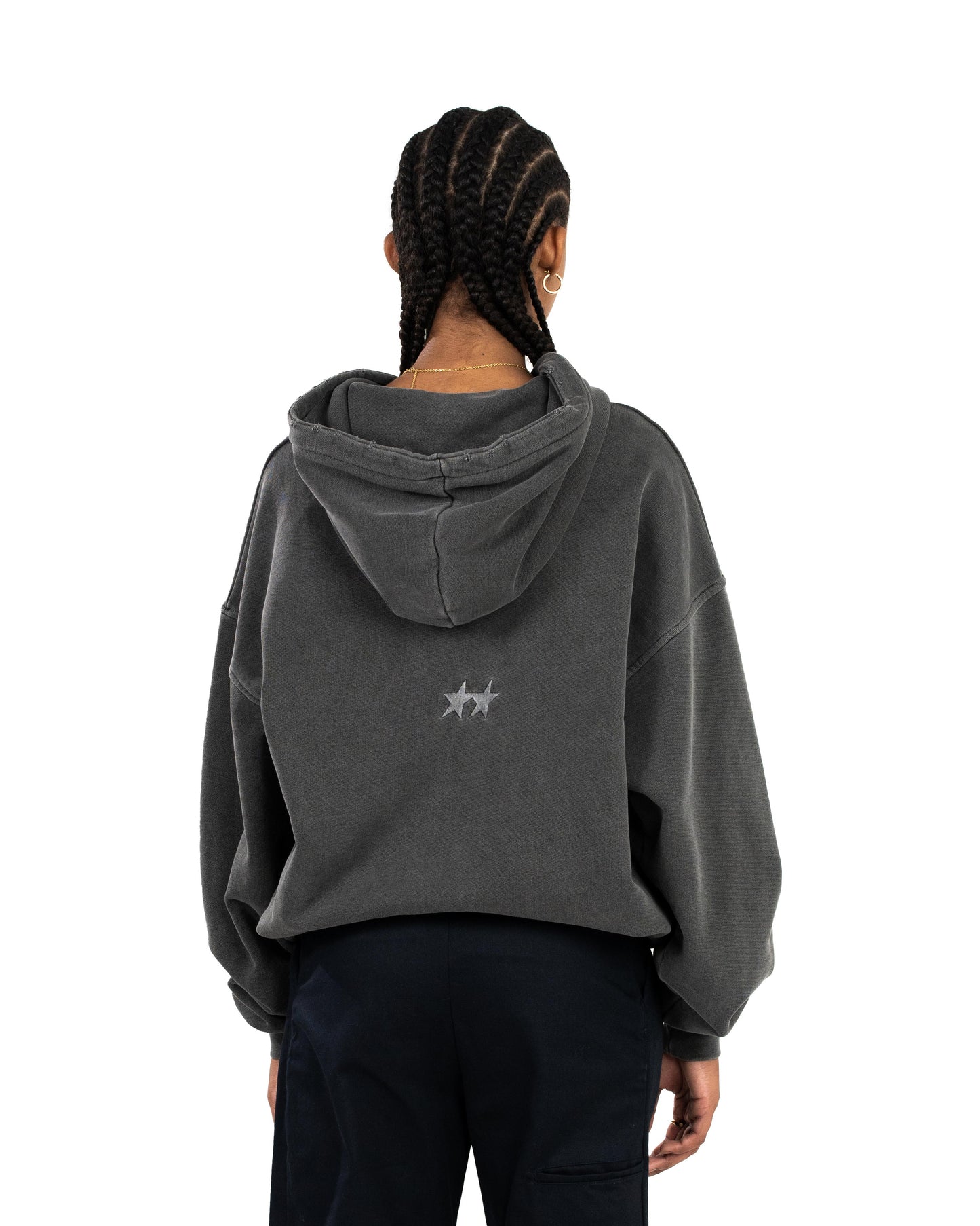 Icon Washed Anthracite Hoodie