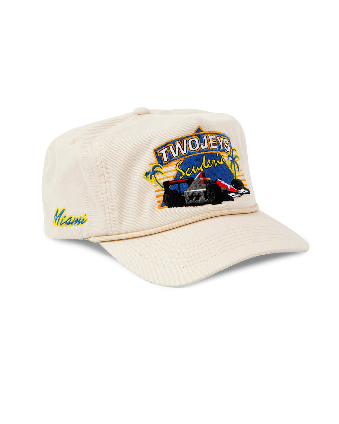 Miami Cream Racing Cap Twojeys