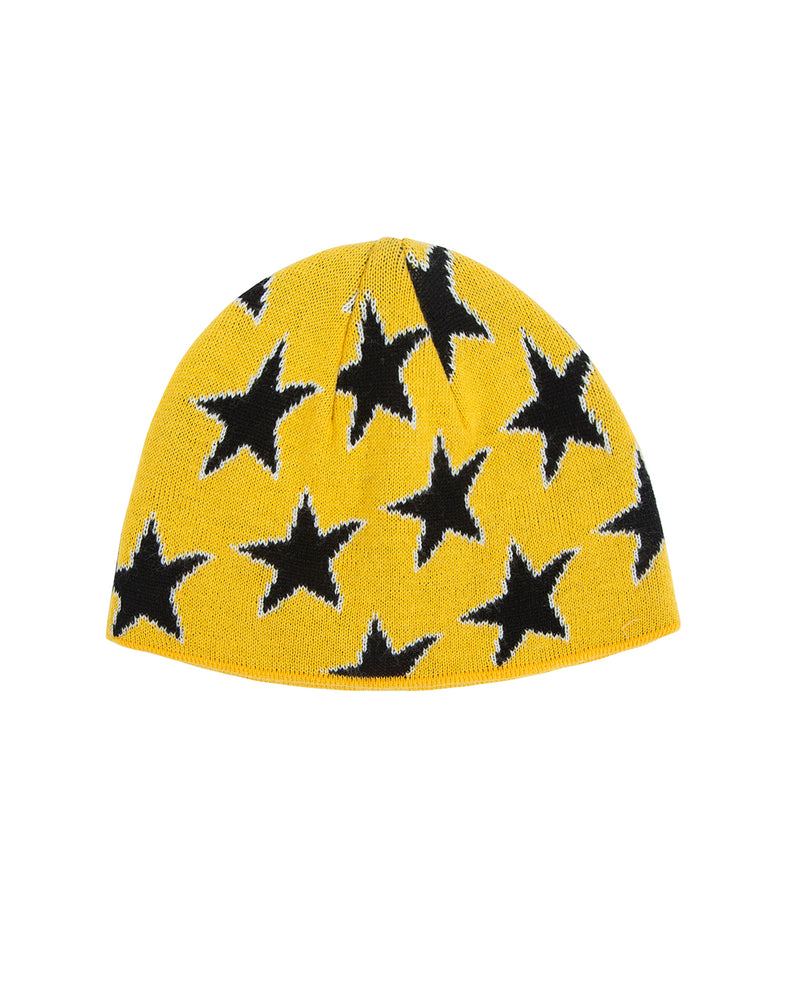 Yellow All-over Stars Beanie