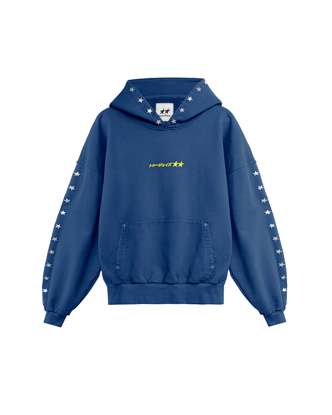 BELVET star studs hoodie Navy Mサイズ 16.2oz Star studs hoodie – BELVET