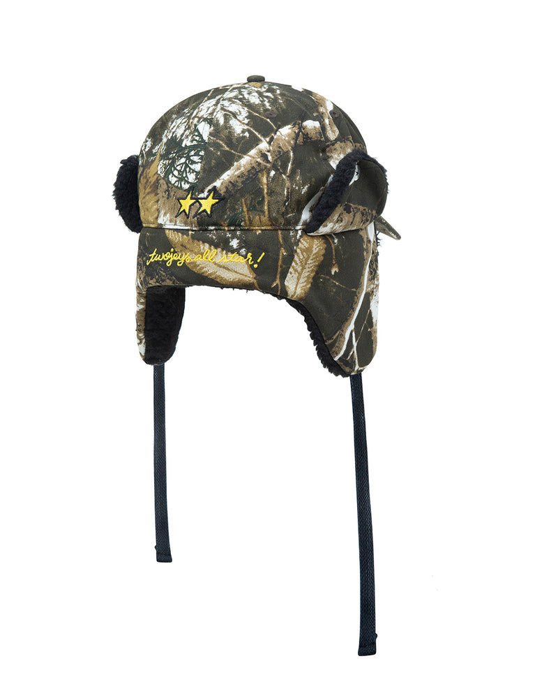 TJ Initials Camo Earflap