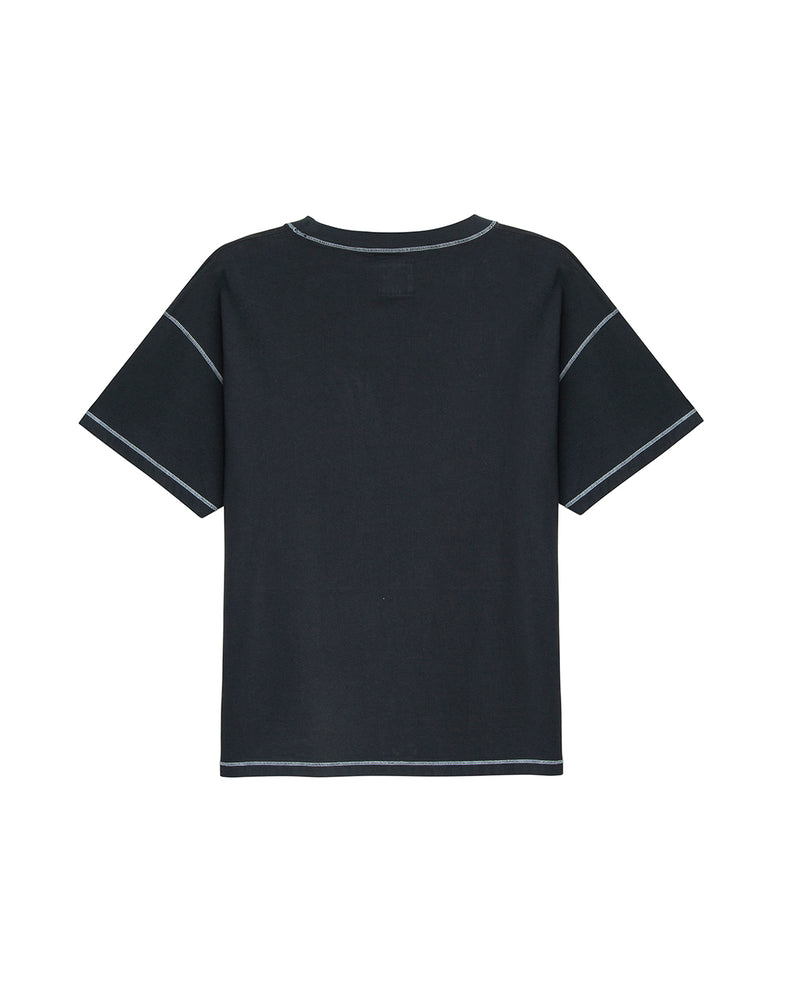 Black Contrast Tee