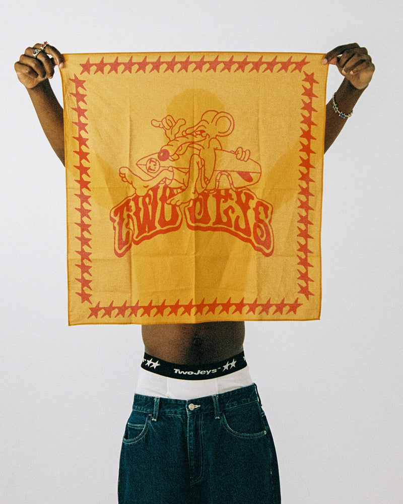 Orange Surf Rat Bandana