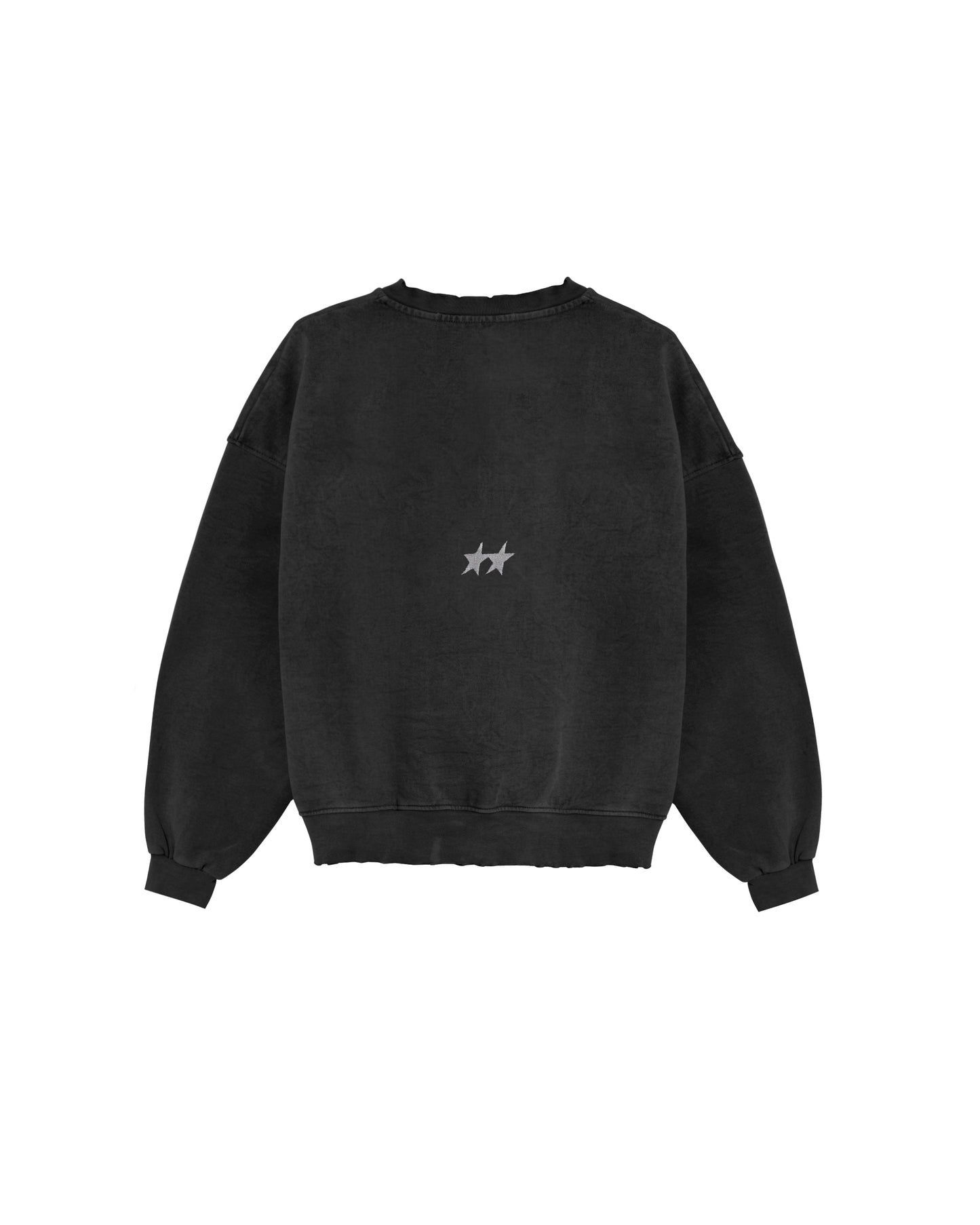 Icon Crewneck Acid Wash Black