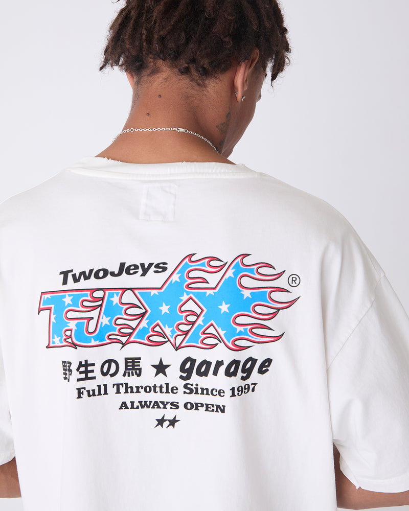 White Garage Tee