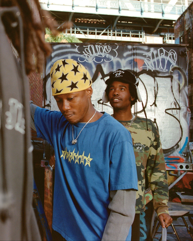 Blue Graphic Stars Tee