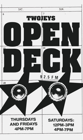TWOJEYS 92.5FM – OPEN DECK