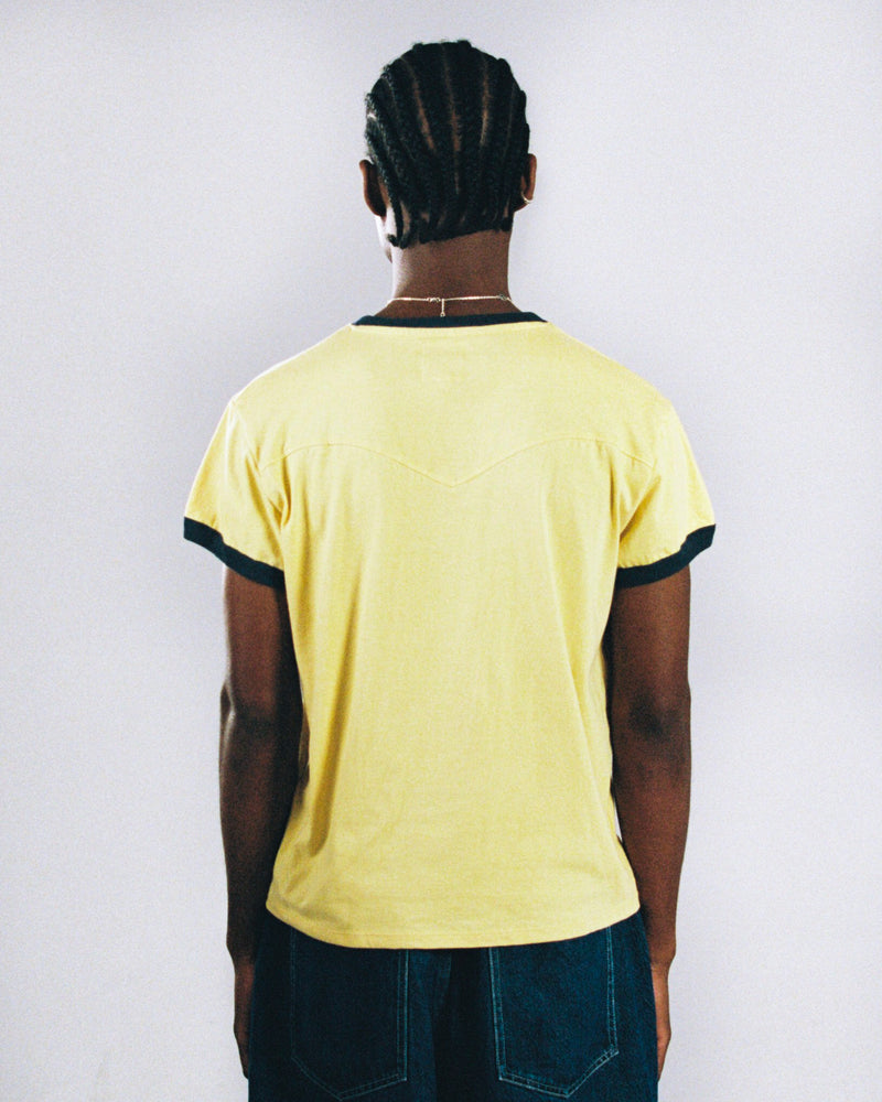 T-shirt Two Tone Jaune