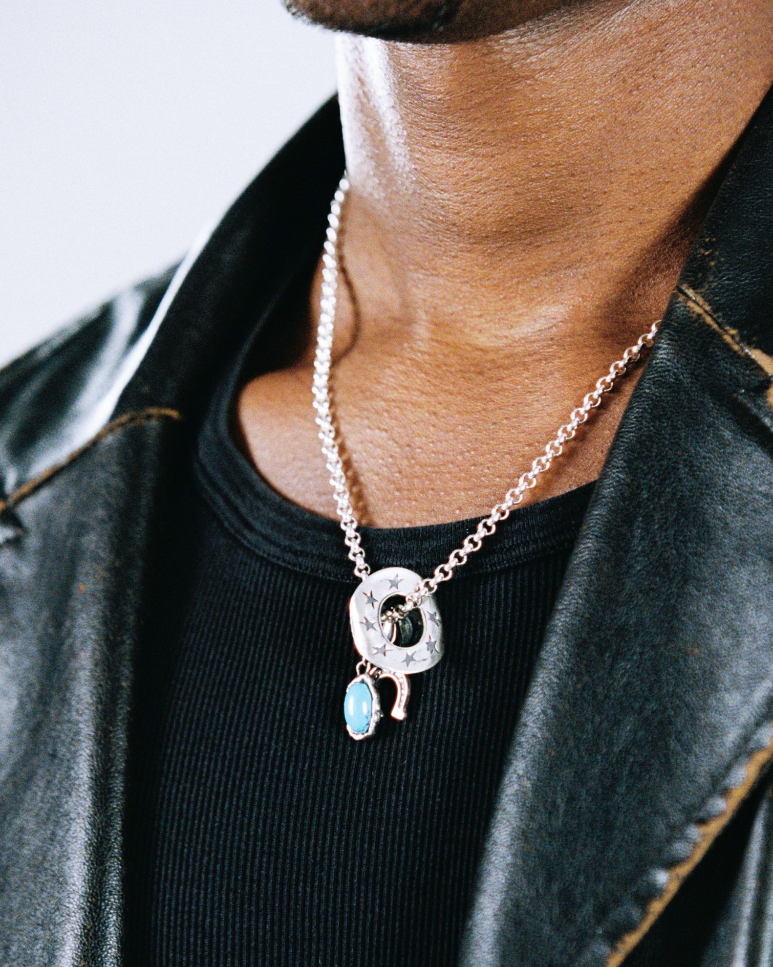 Hat Stone Necklace 