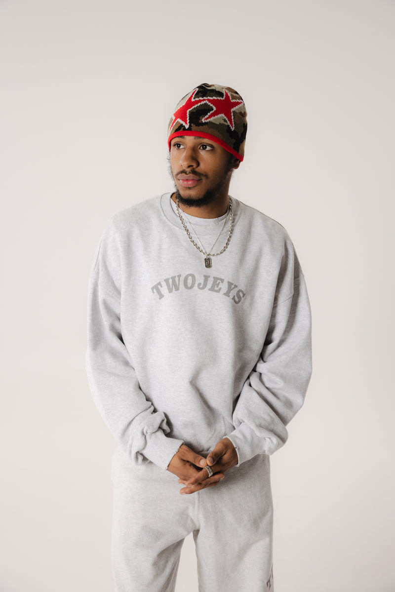 Melange Varsity Crewneck