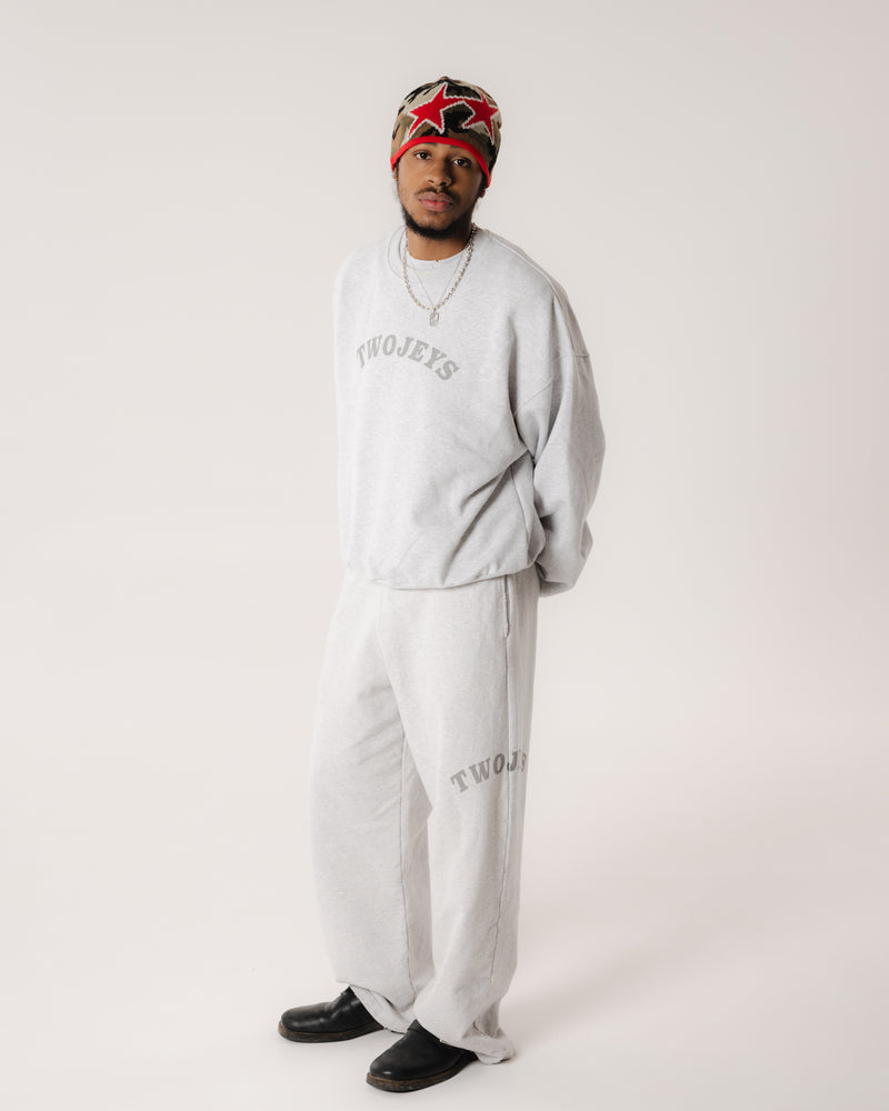 Melange Varsity Crewneck