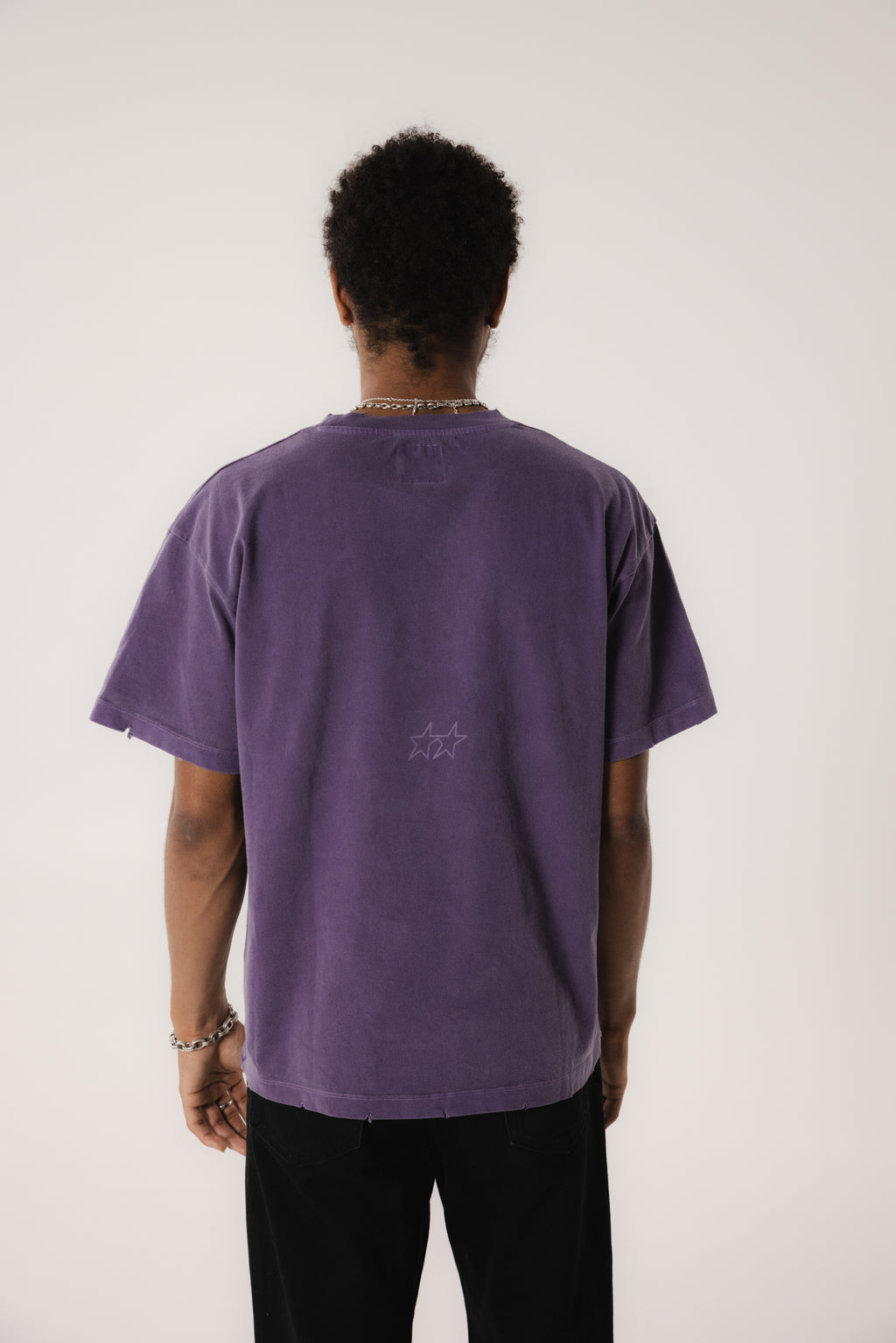 Pigment Dyed Purple Varsity Tee