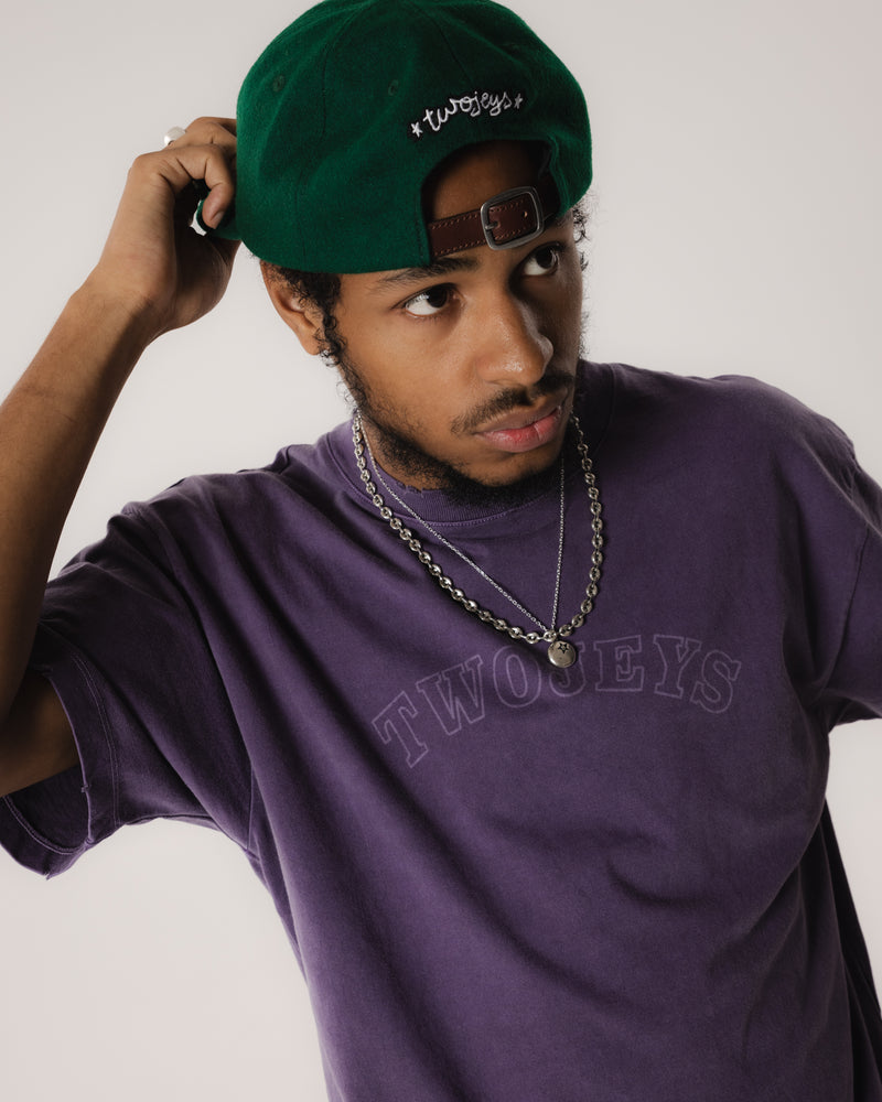 TJ Initials Wool Green Cap