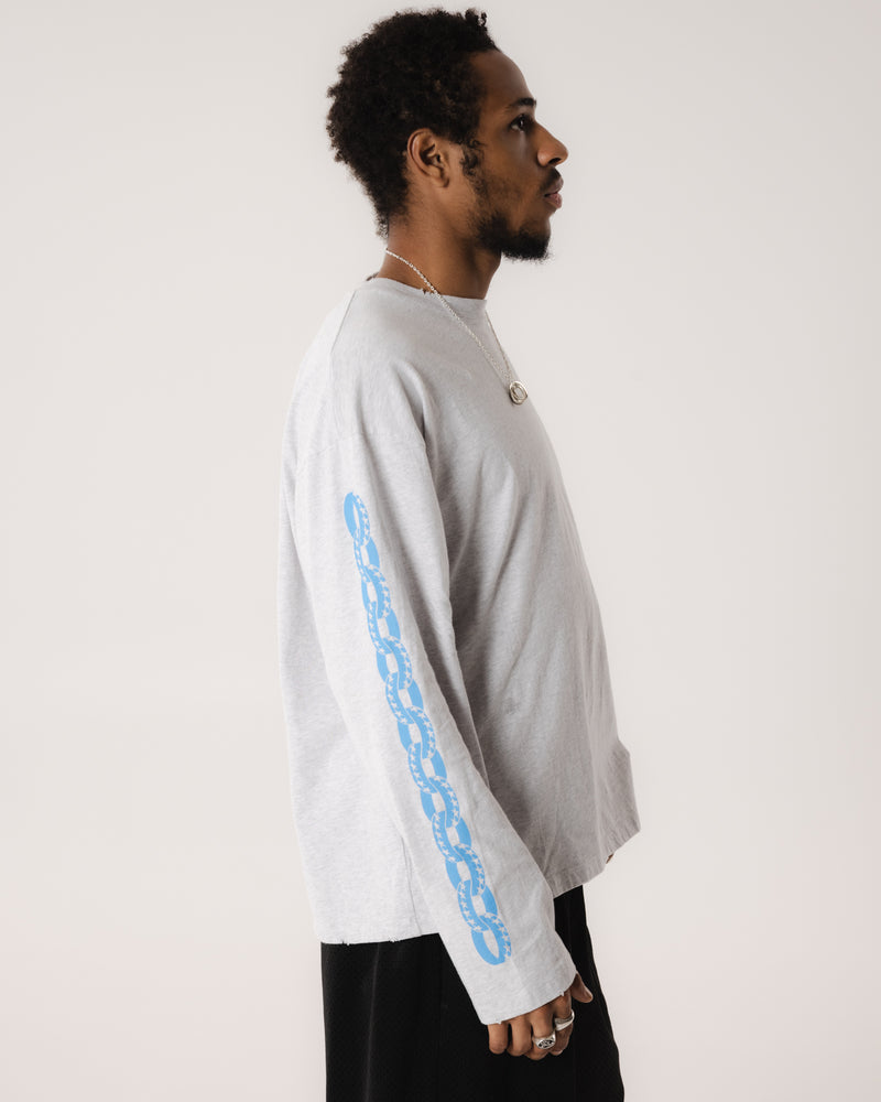 Melange Icon Chain Long Sleeve Tee