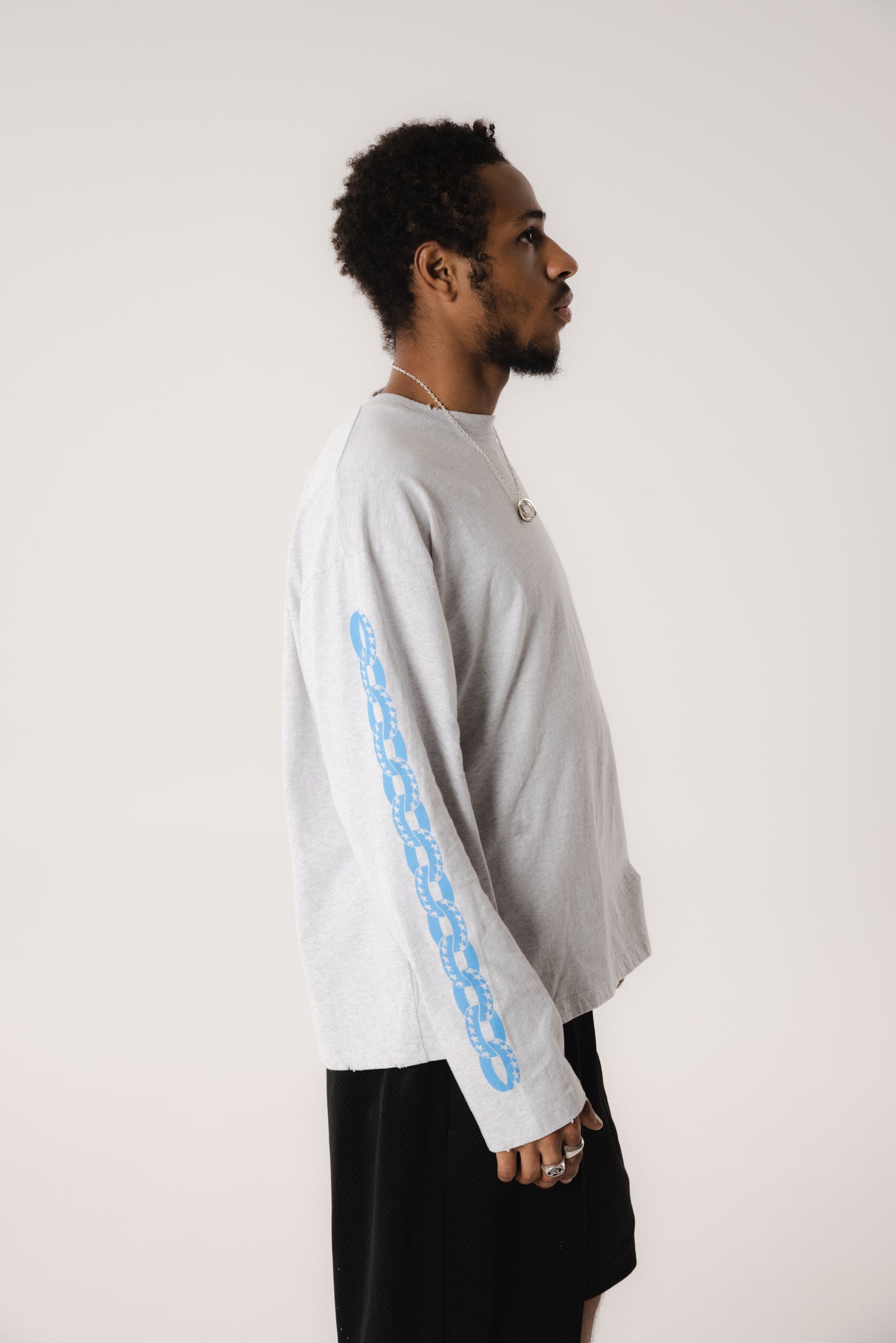 Melange Icon Chain Long Sleeve Tee