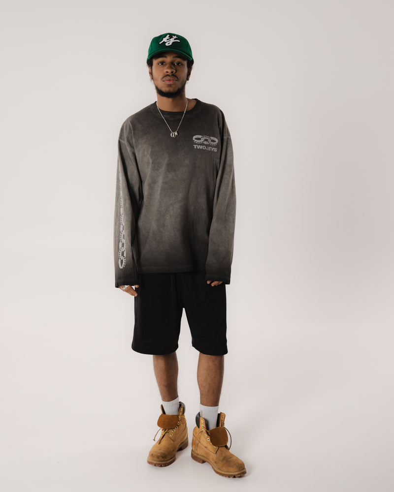 Black Icon Chain Long Sleeve Tee