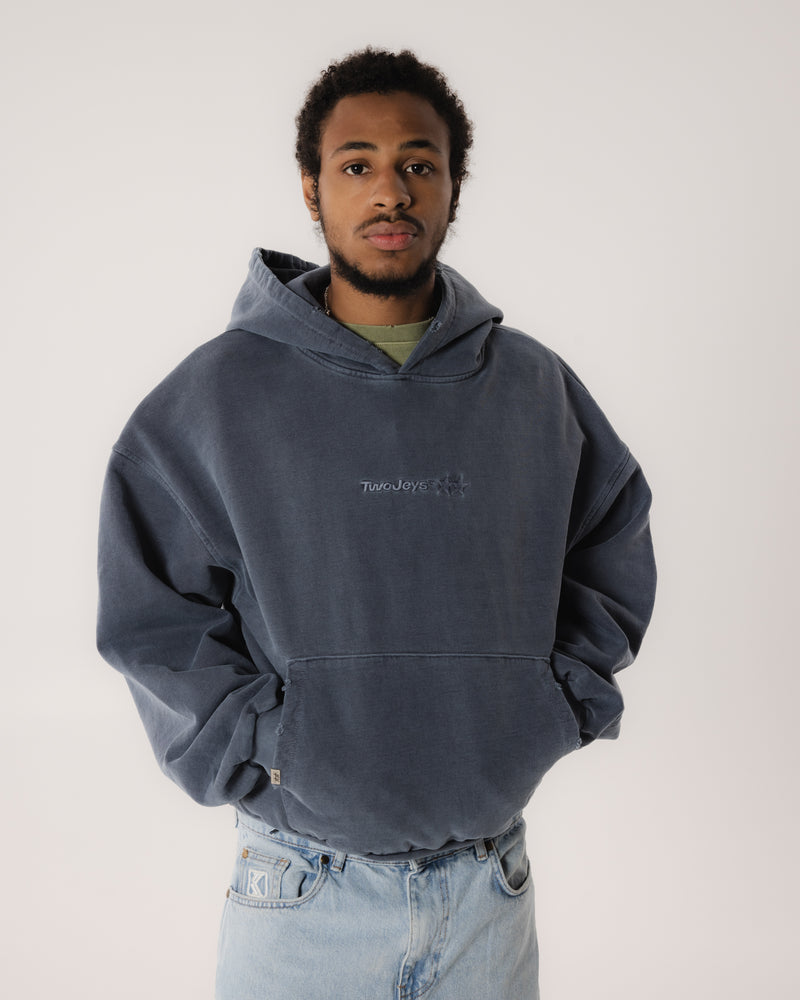Pigment Dyed Blue Icon Hoodie