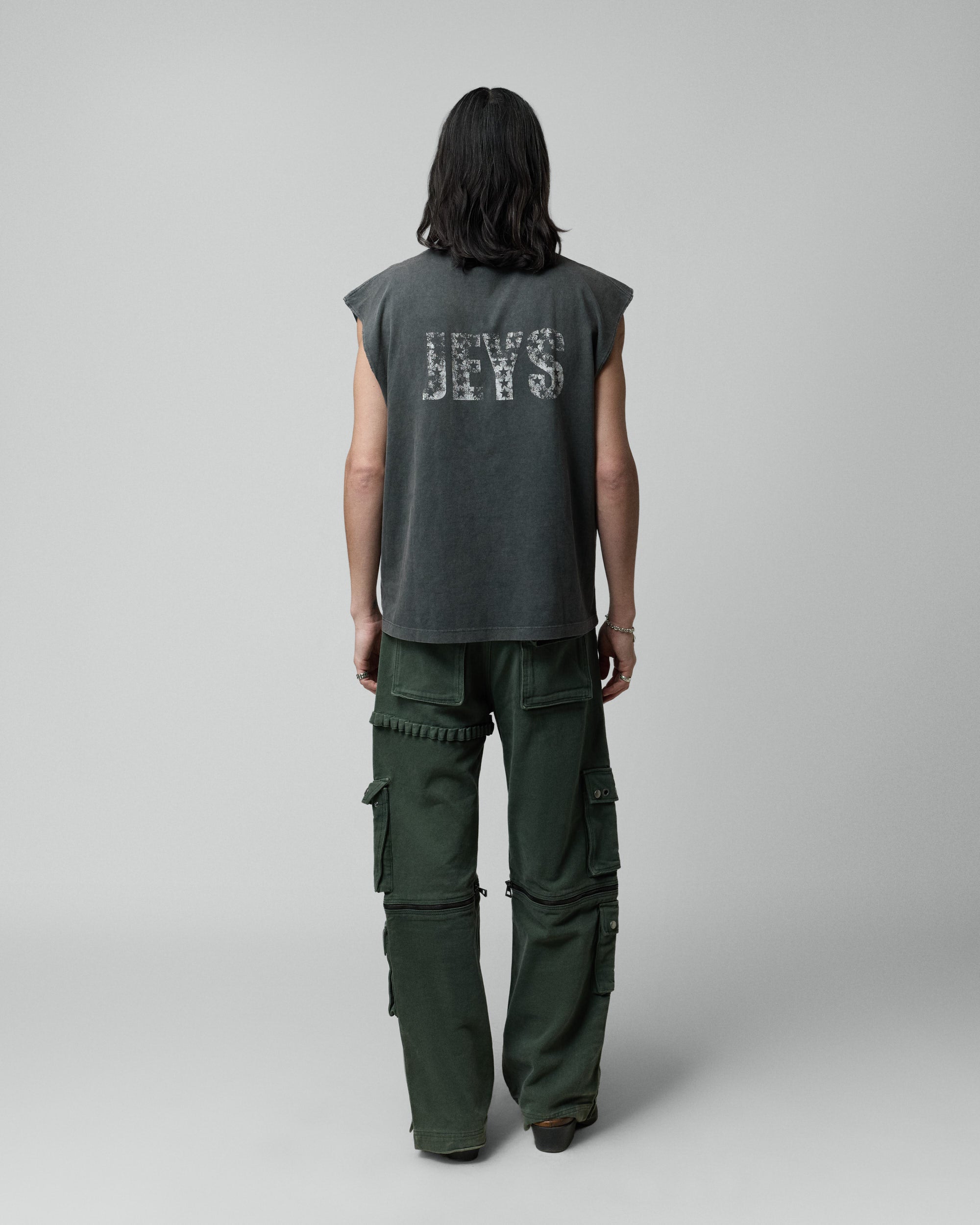 TWO-JEYS Sleeveless Tee Ash