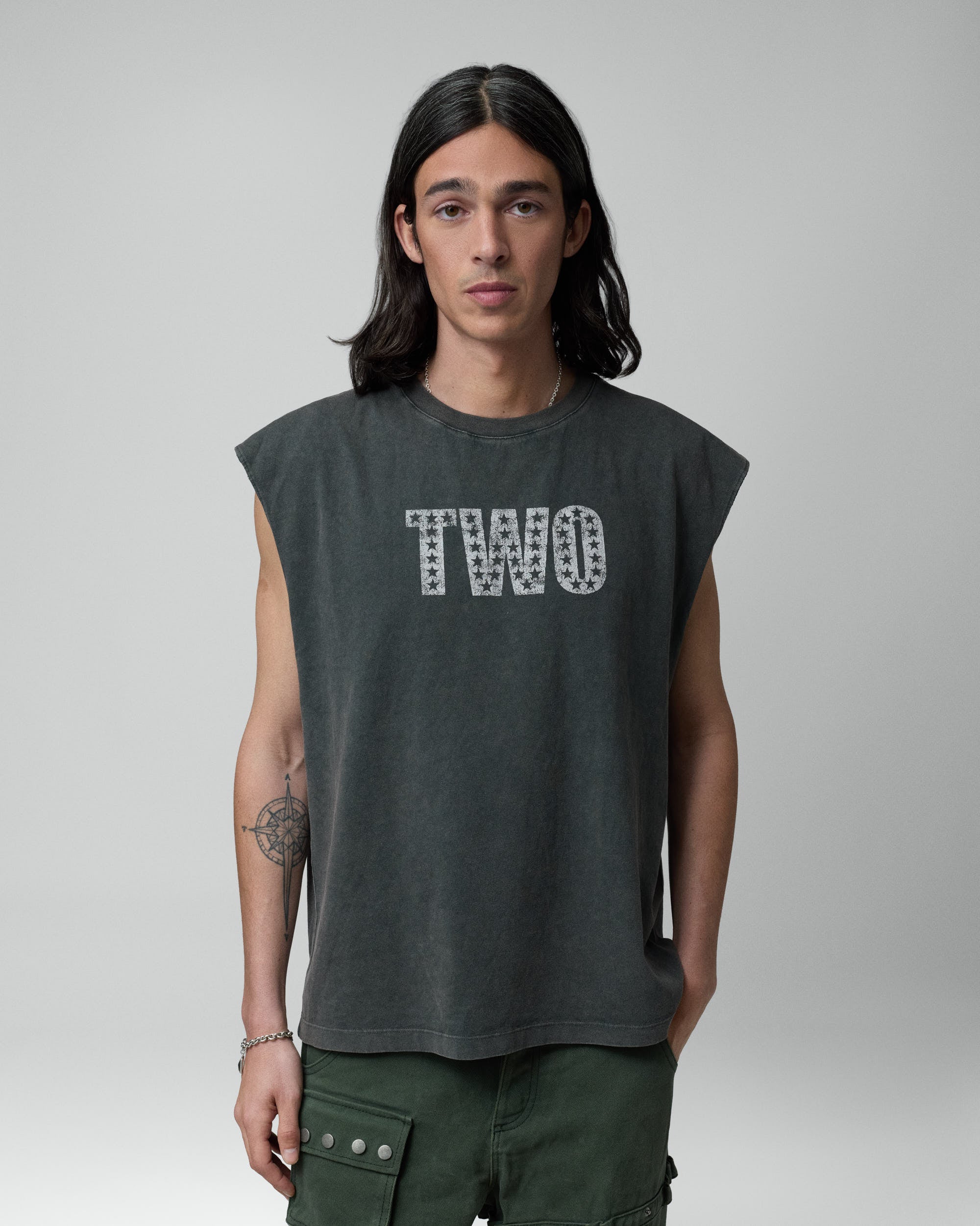 TWO-JEYS Sleeveless Tee Ash – Twojeys