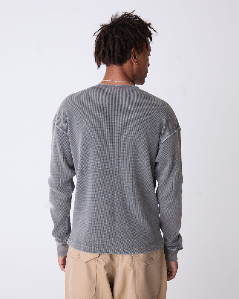 Antracita Basic Waffle Long Sleeve