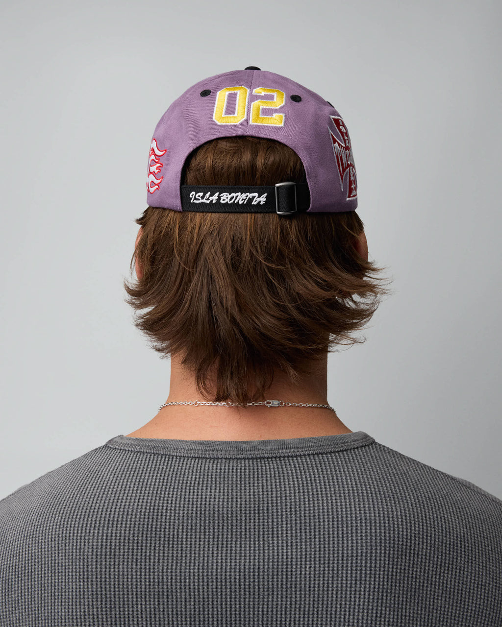 Embroidered Purple Dad Cap 1B