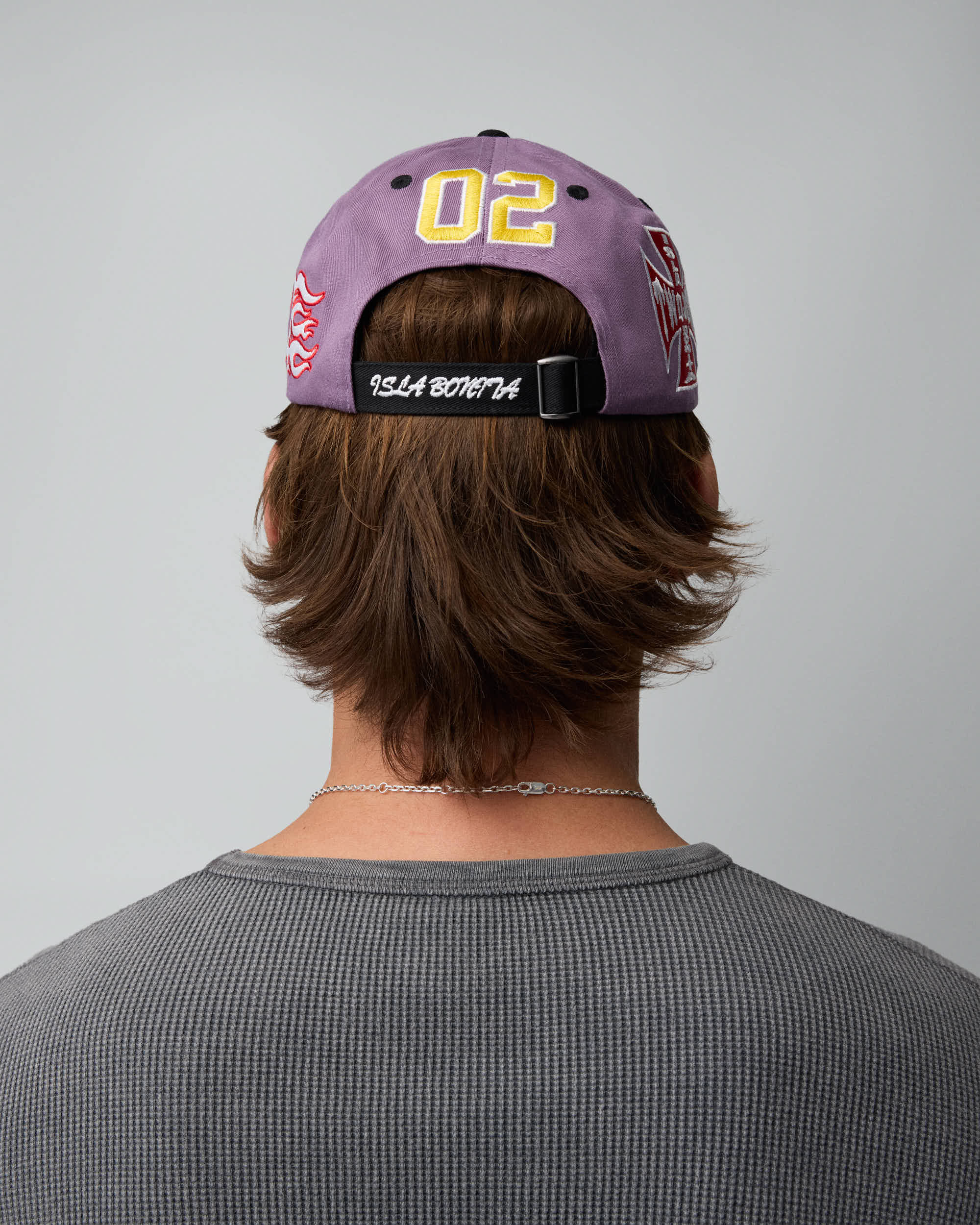 Embroidered Purple Dad Cap 1B