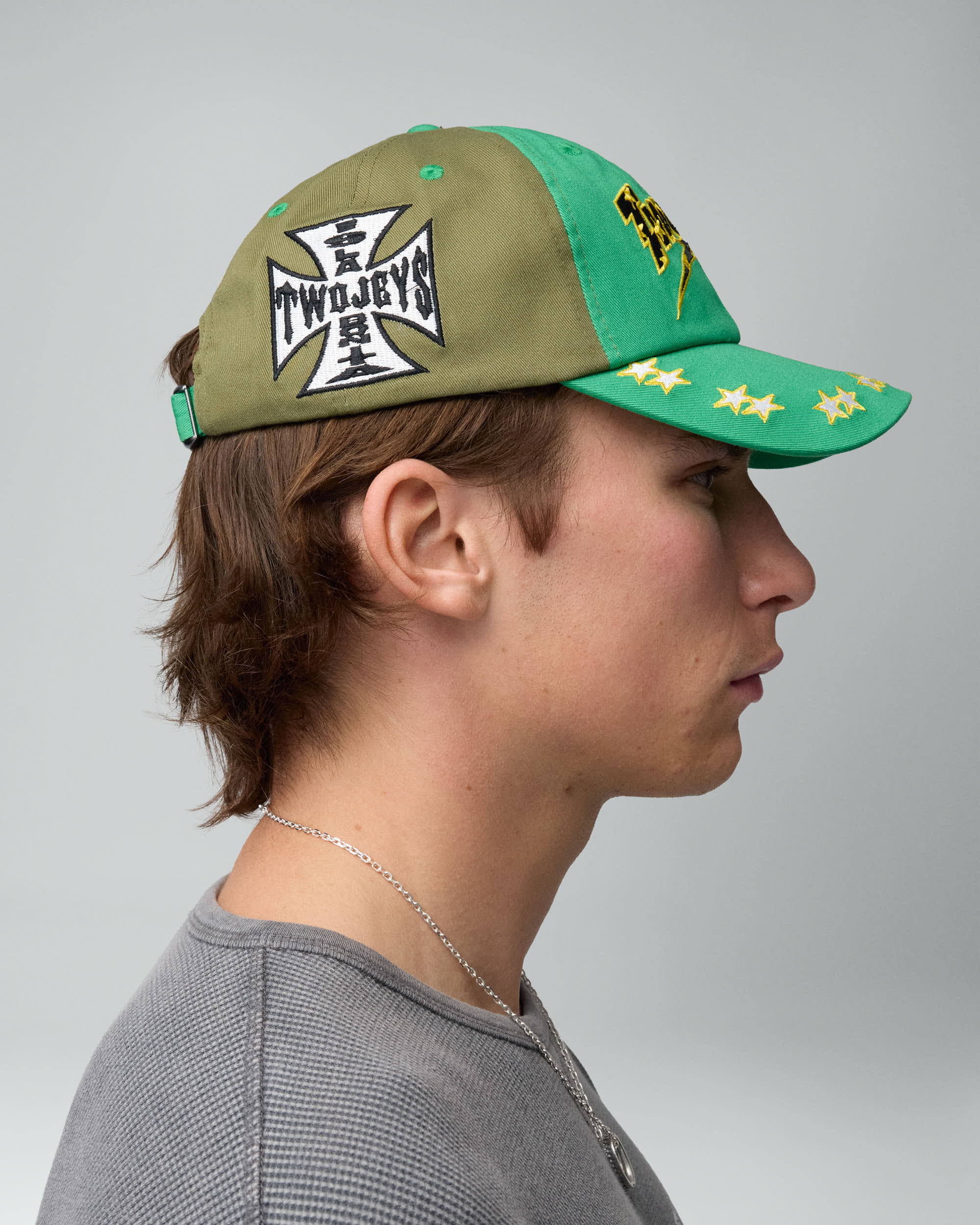 Embroidered Green Dad Cap 1A