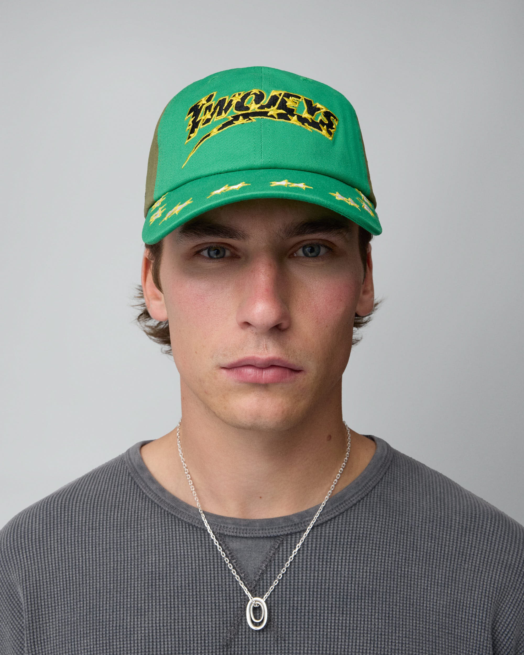 Embroidered Green Dad Cap P