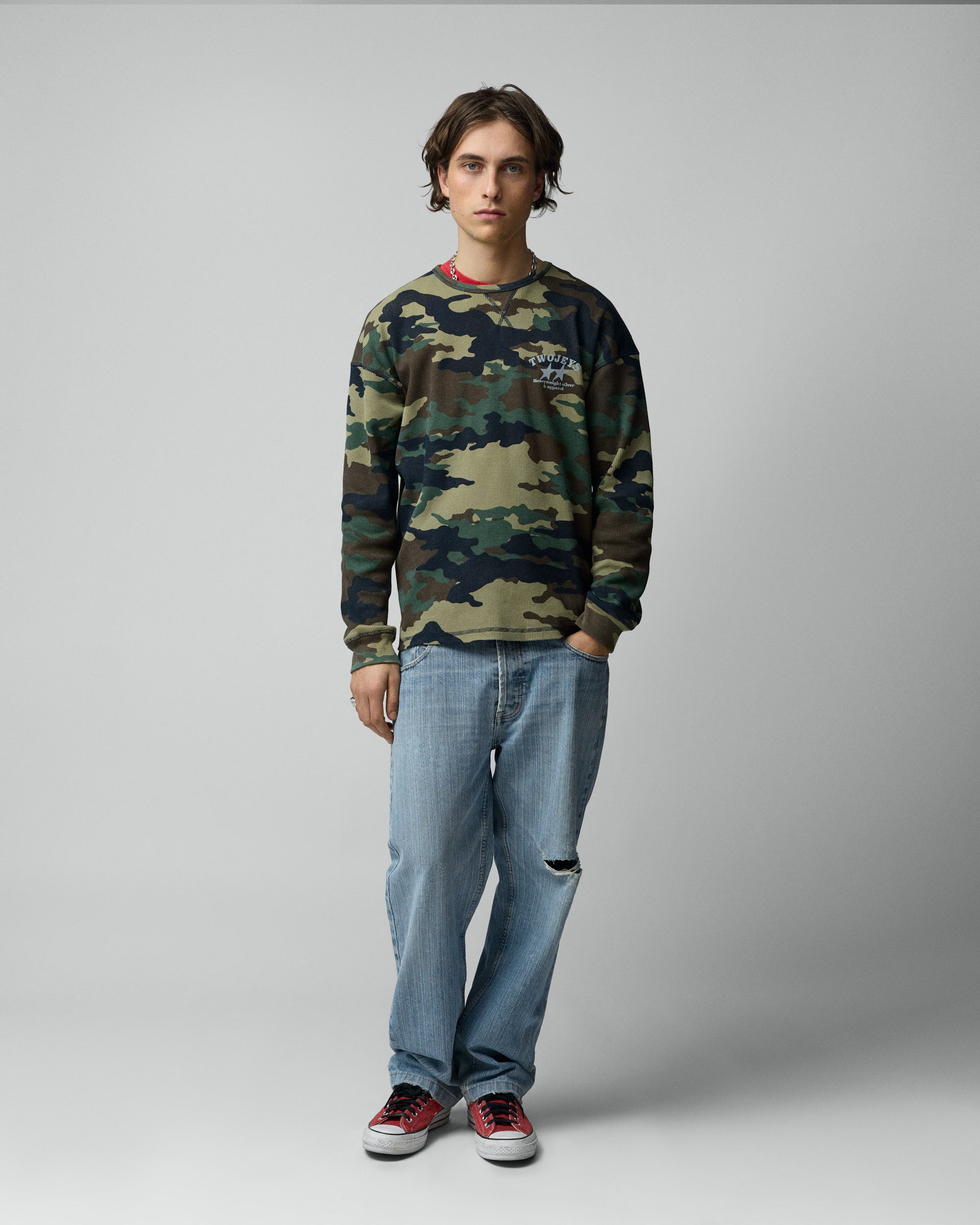 Woodland Basic Waffle Long Sleeve – Twojeys