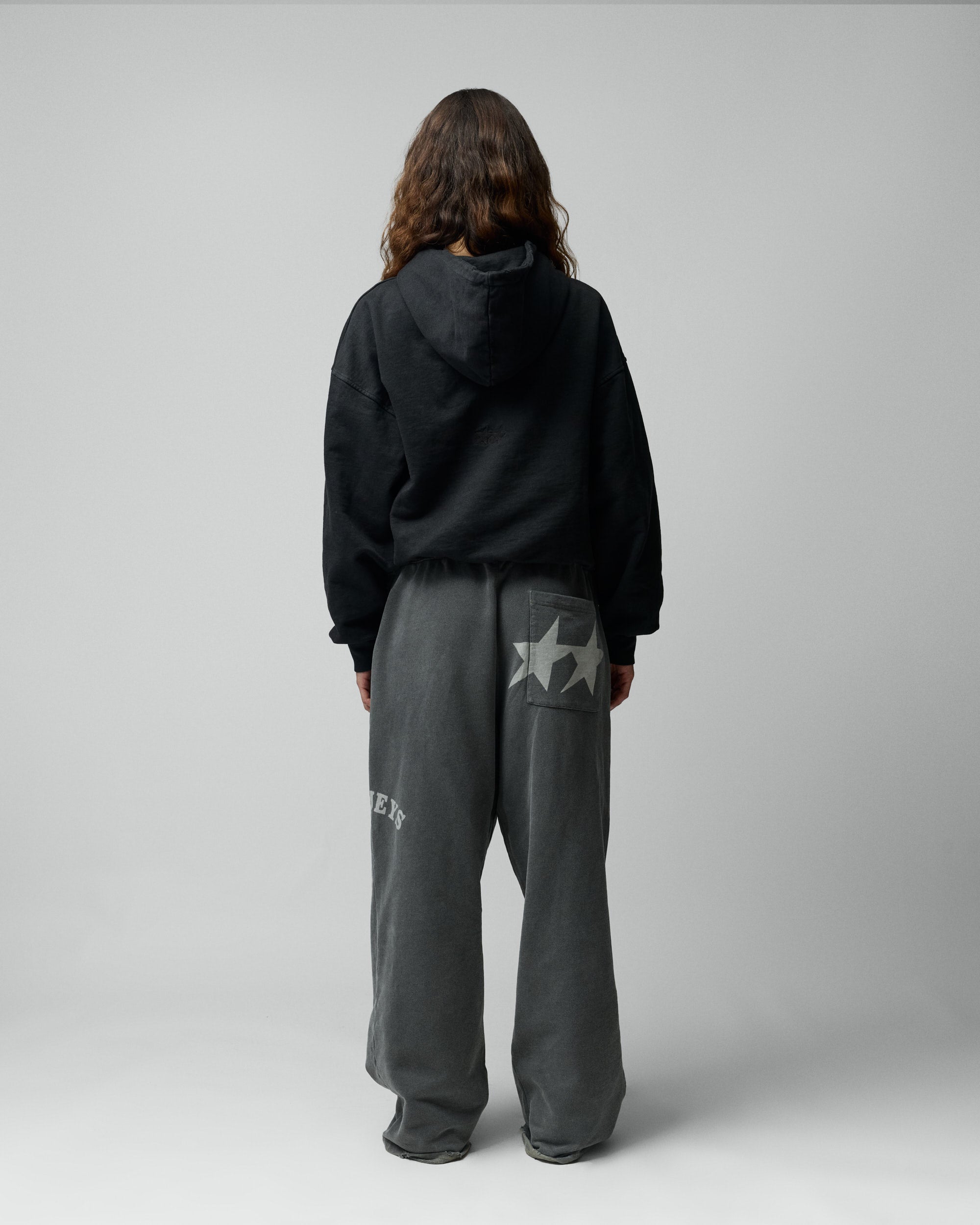 Stone Washed Black Icon Hoodie