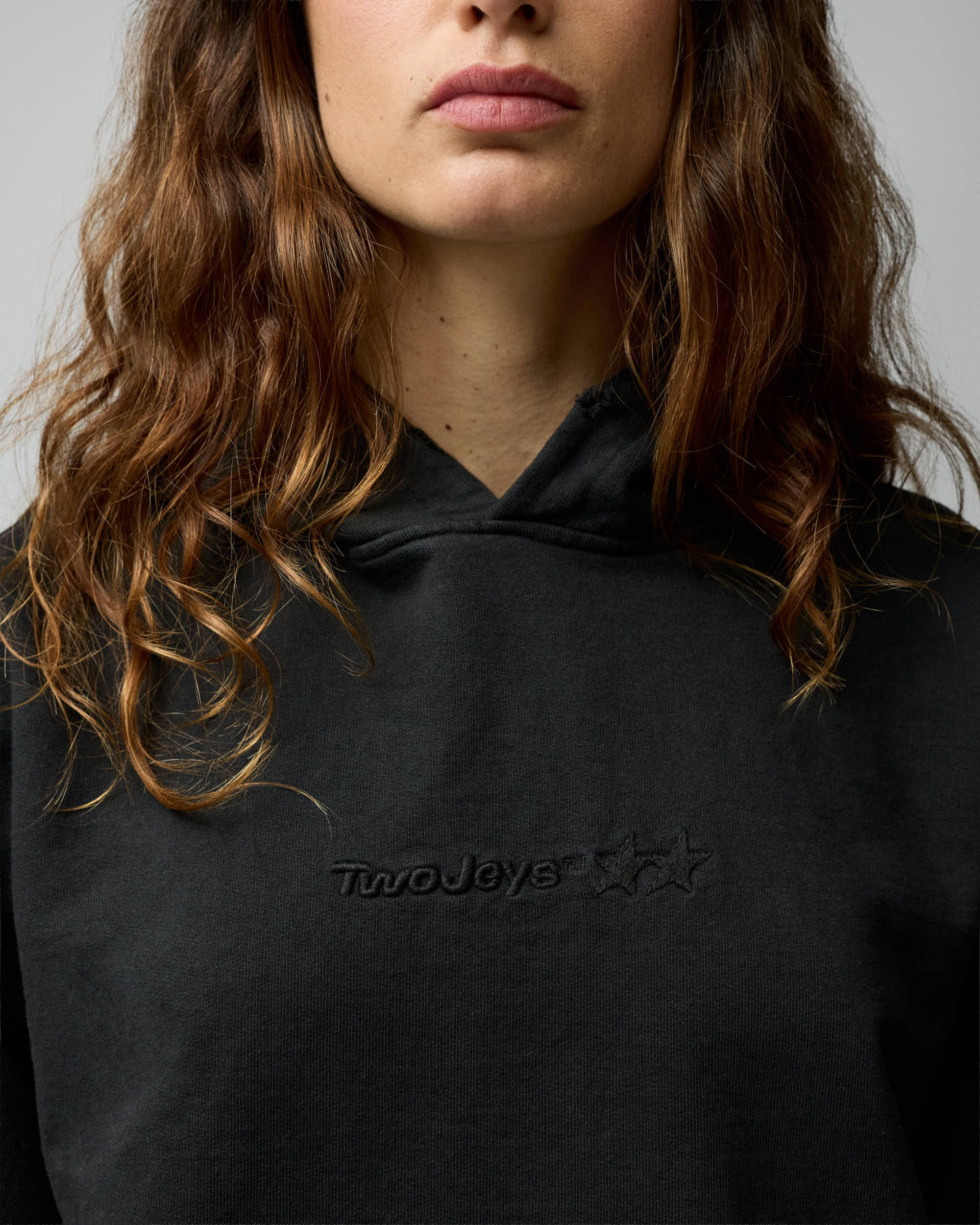 Stone Washed Black Icon Hoodie