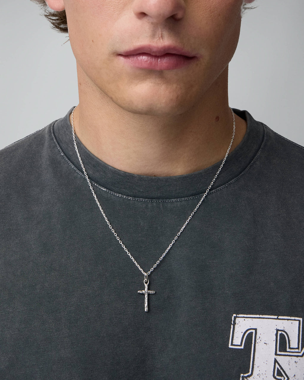 Single Cross Necklace Plated