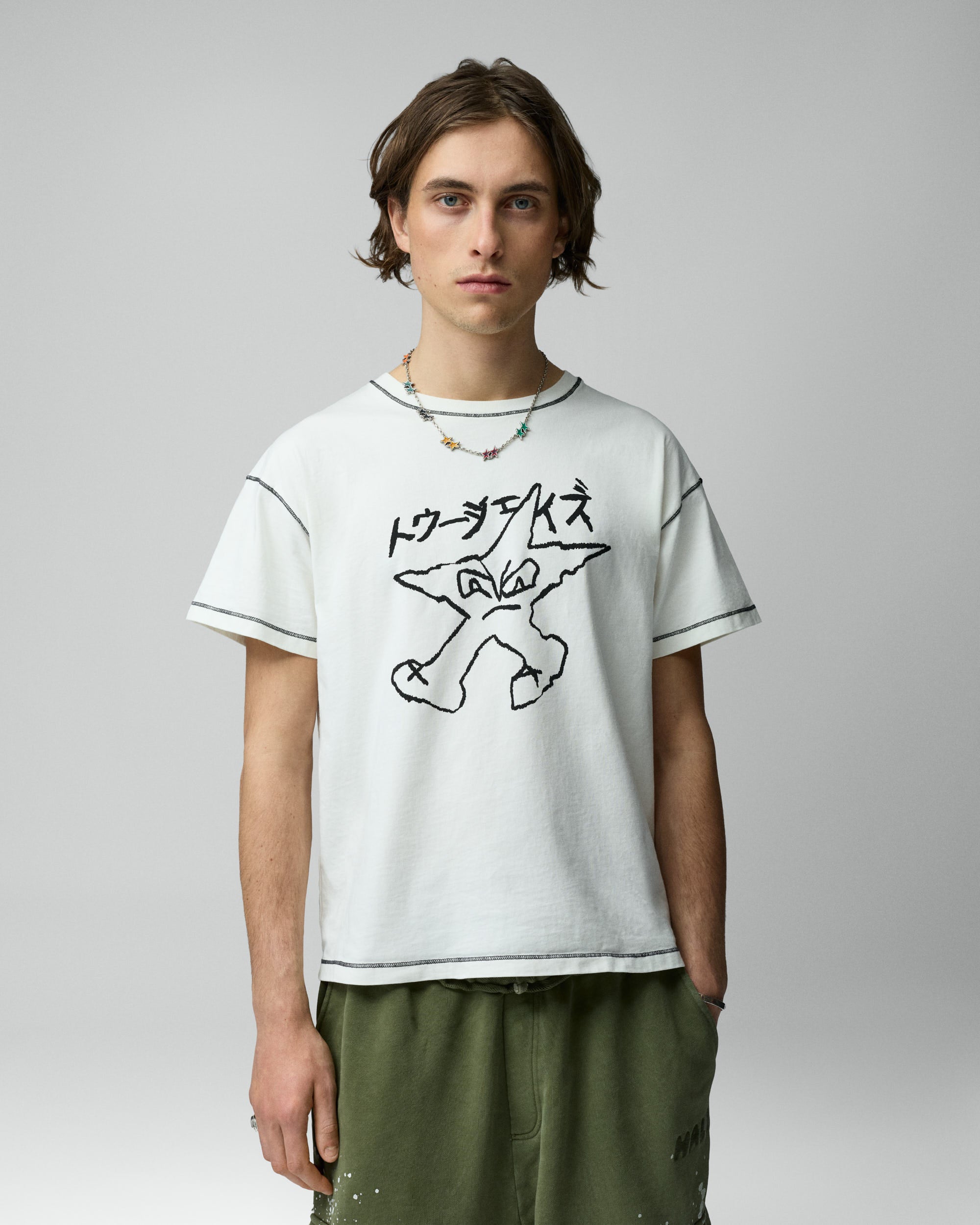 White Contrast Tee – Twojeys