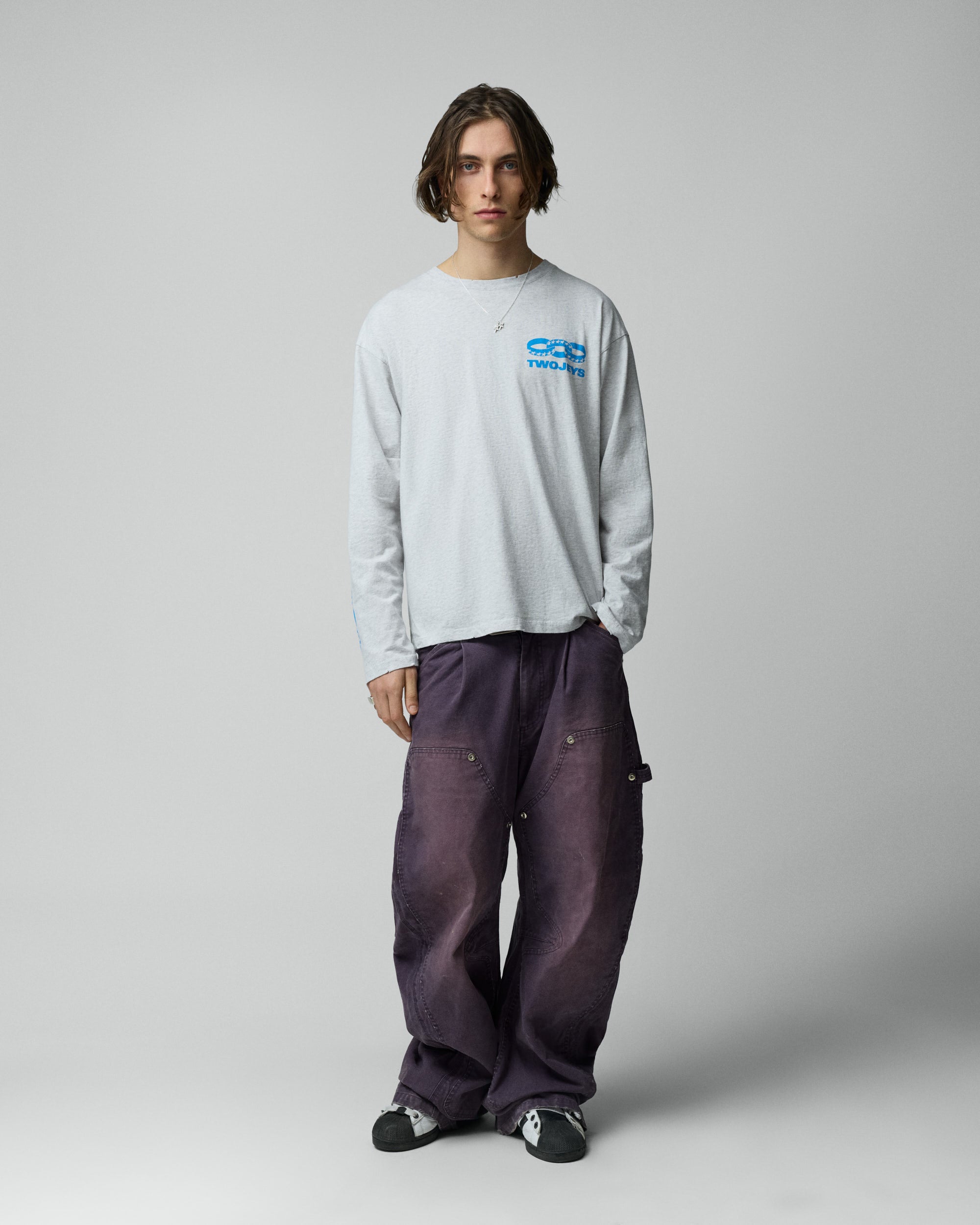 Melange Icon Chain Long Sleeve Tee – Twojeys