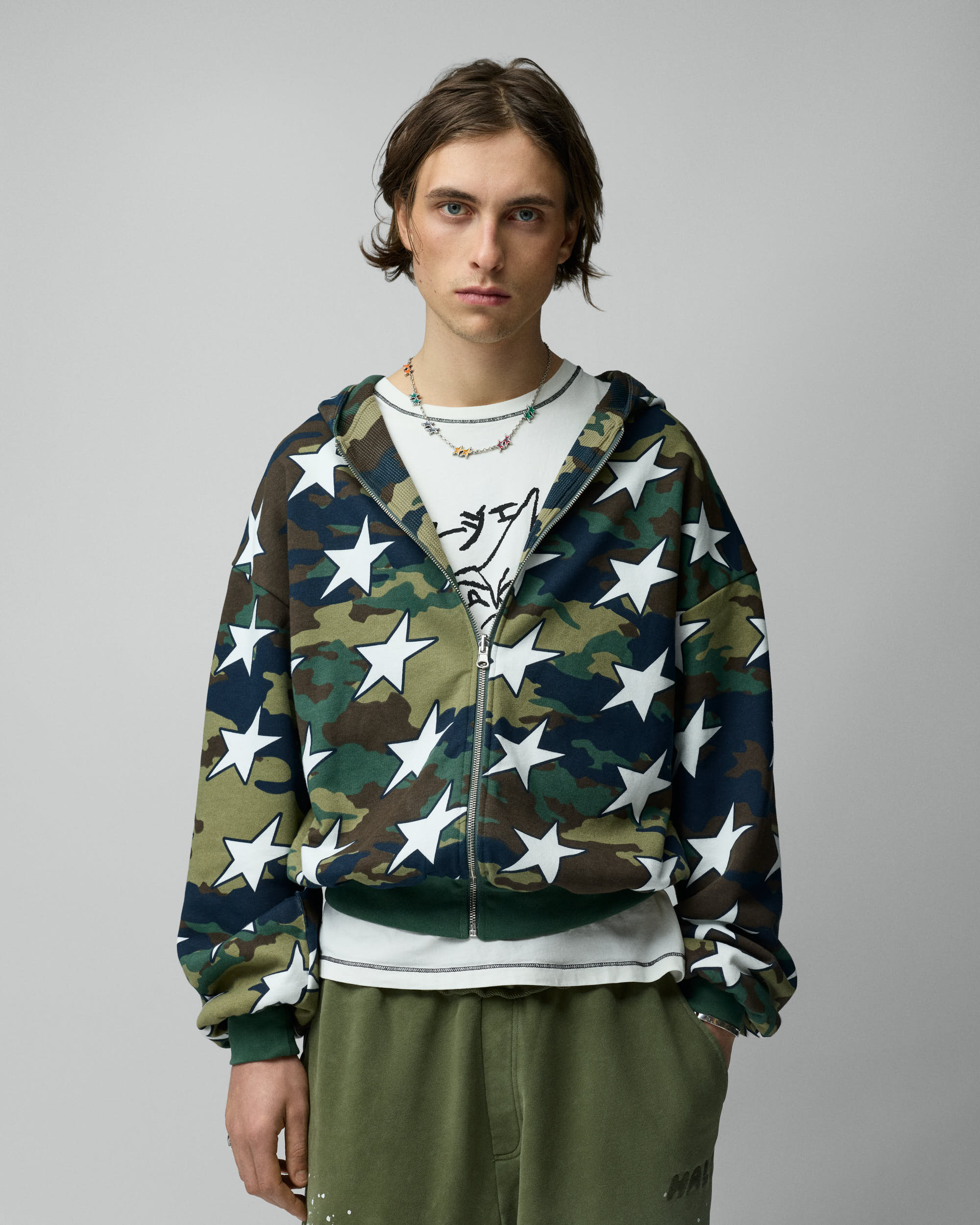 All Over Reversible Full-zip Camo