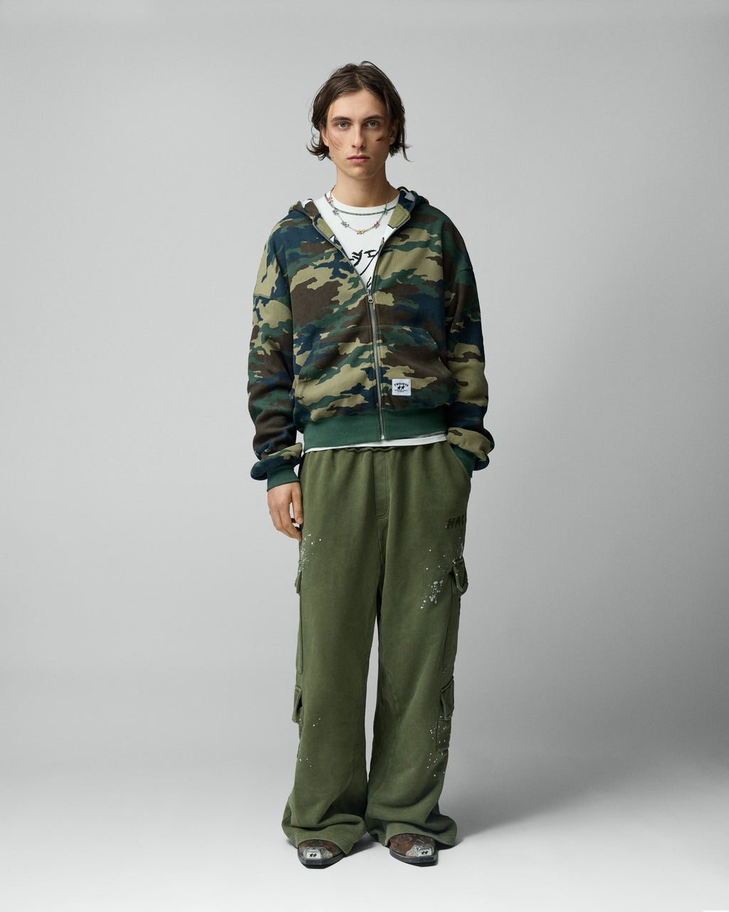 All-over Icon Full-zip Camo