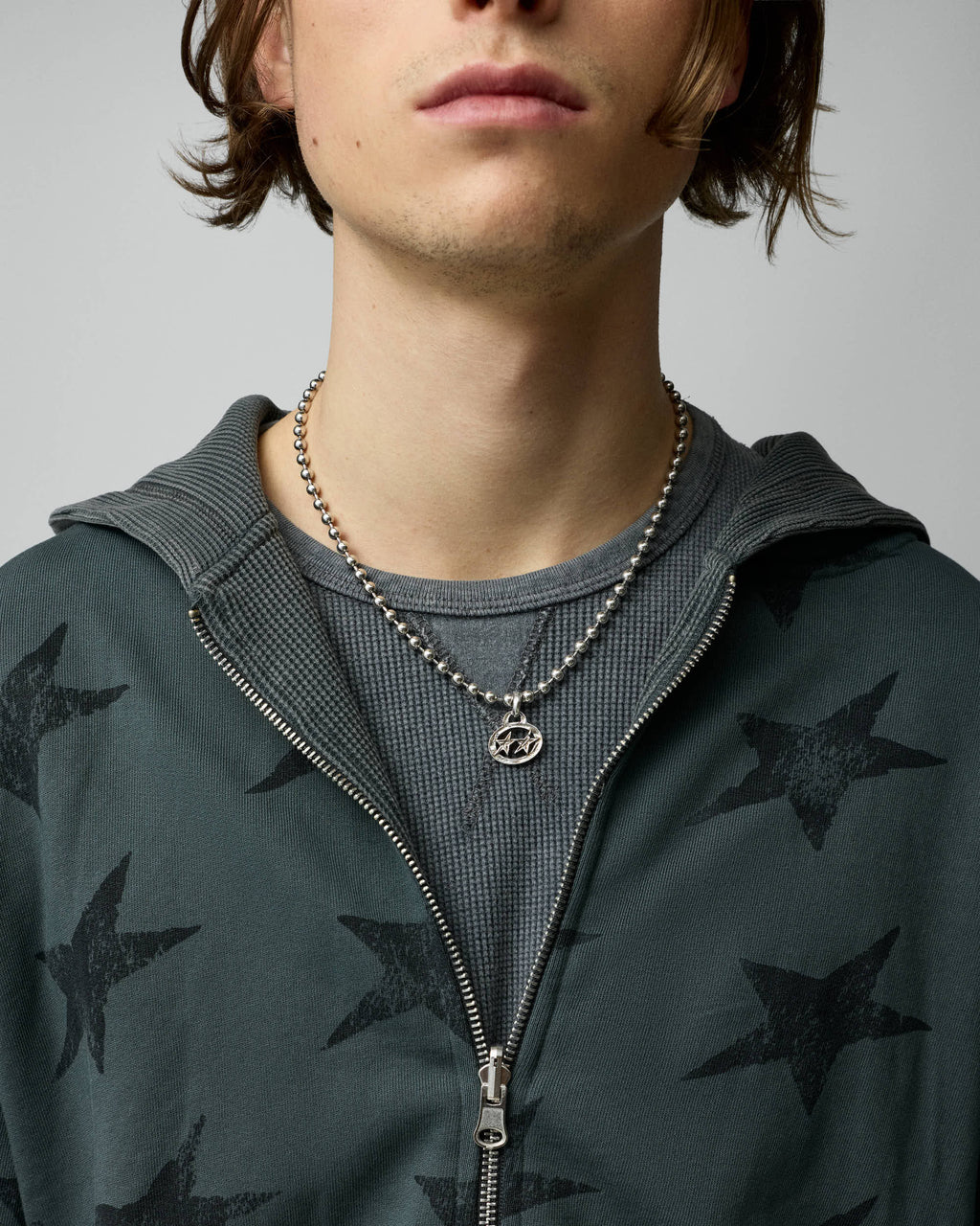 All-over Icon Full-zip Black