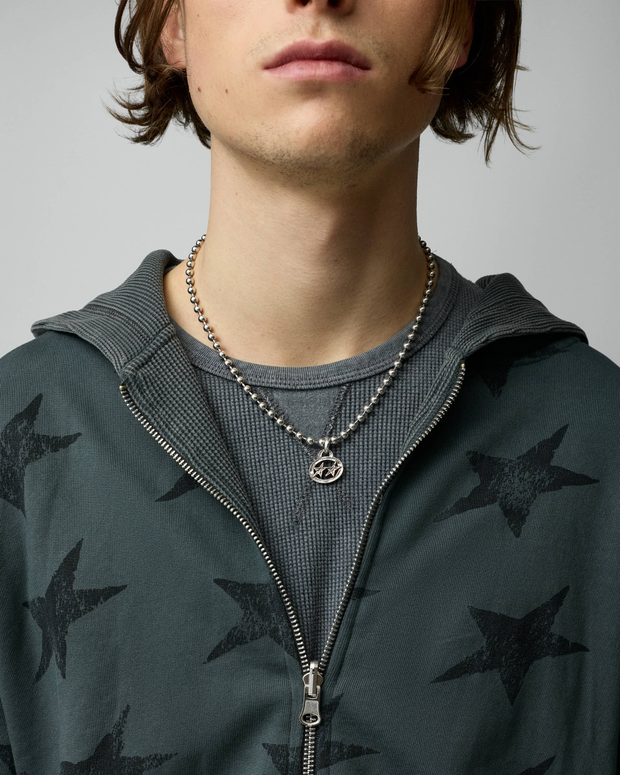 All-over Icon Full-zip Black