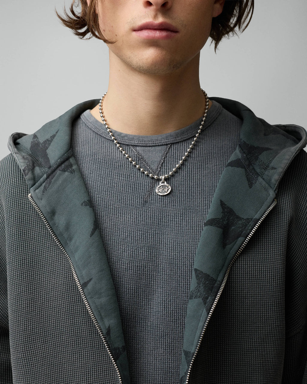 All-over Icon Full-zip Black