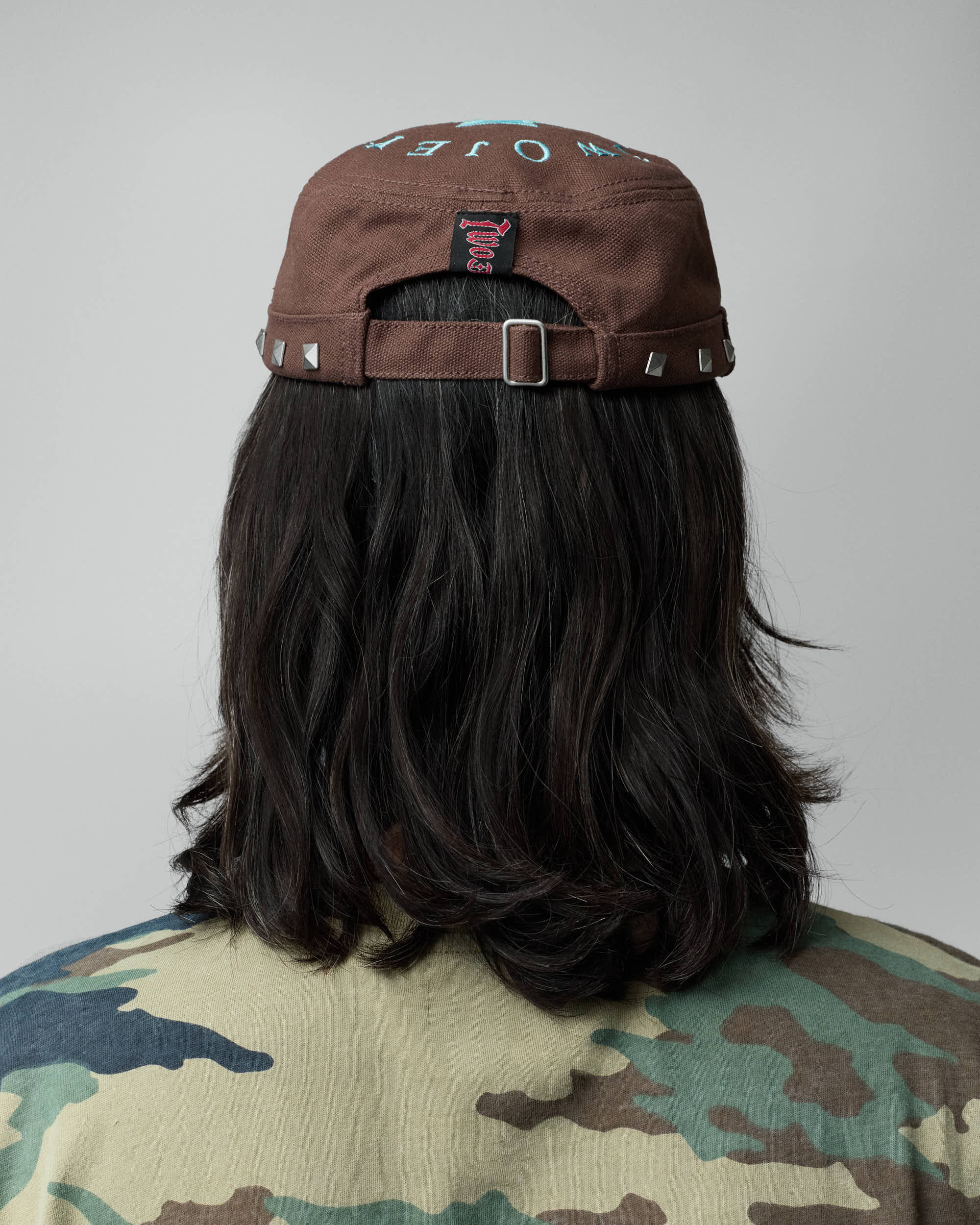 Studded Brown Guerrilla Cap