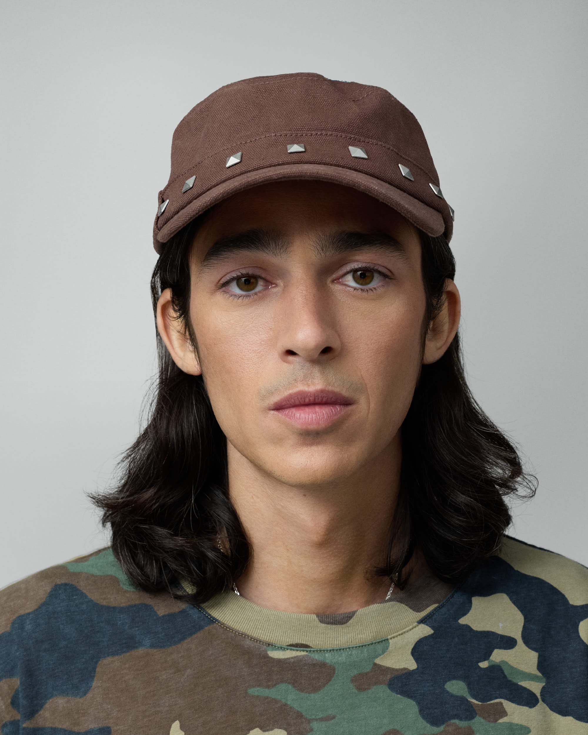 Studded Brown Guerrilla Cap – Twojeys