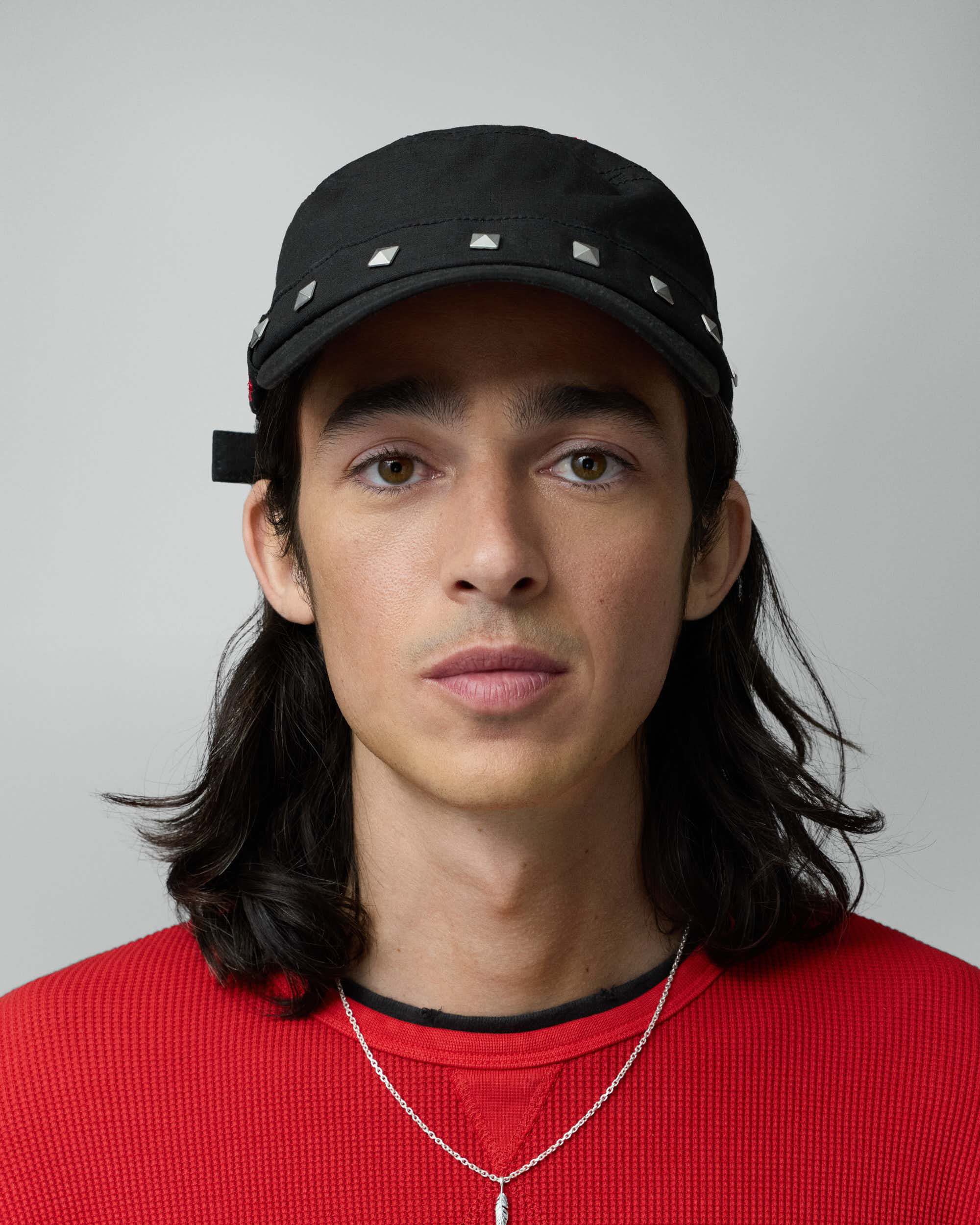 Studded Black Guerrilla Cap